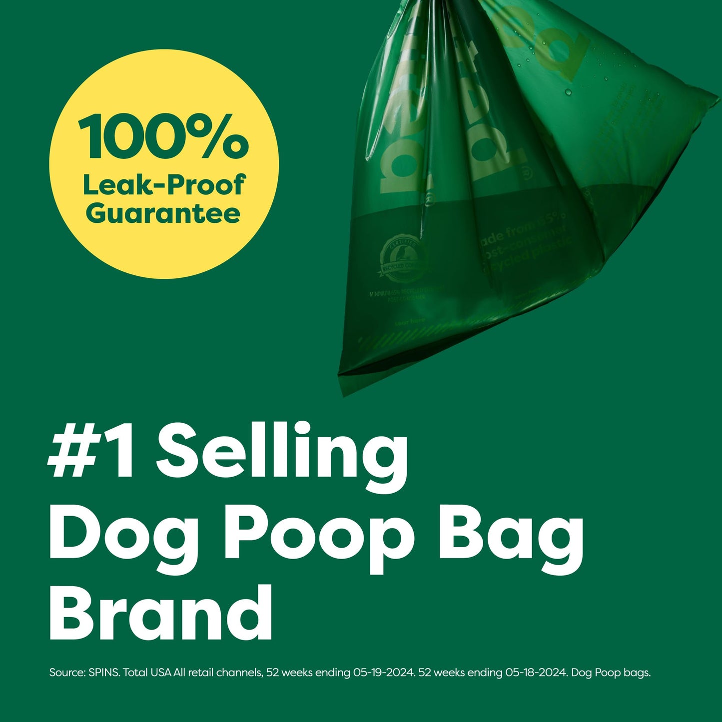 Earth Rated (A Canadian Company), Poop Bags for Dogs, Guaranteed Leak Proof and Extra Thick Waste Bag Refill Rolls, Lavender Scented, 270 Count