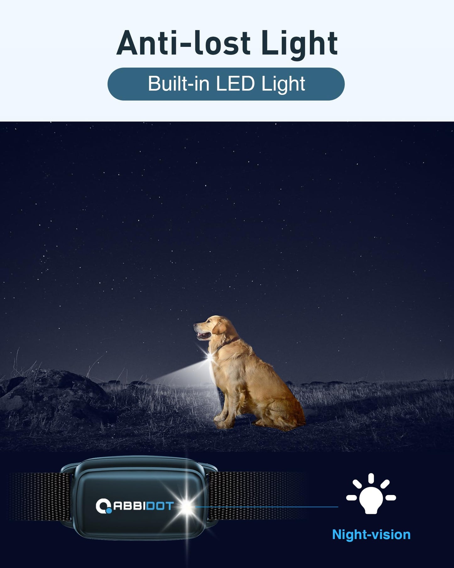 ABBIDOT 3300 Ft Dog Training Collar with Remote - [New Version] Shock Collar, 5 Training Modes, 88 Levels e Collar, Waterproof Training Collar for Small Medium Large Dogs(15~120 lbs)