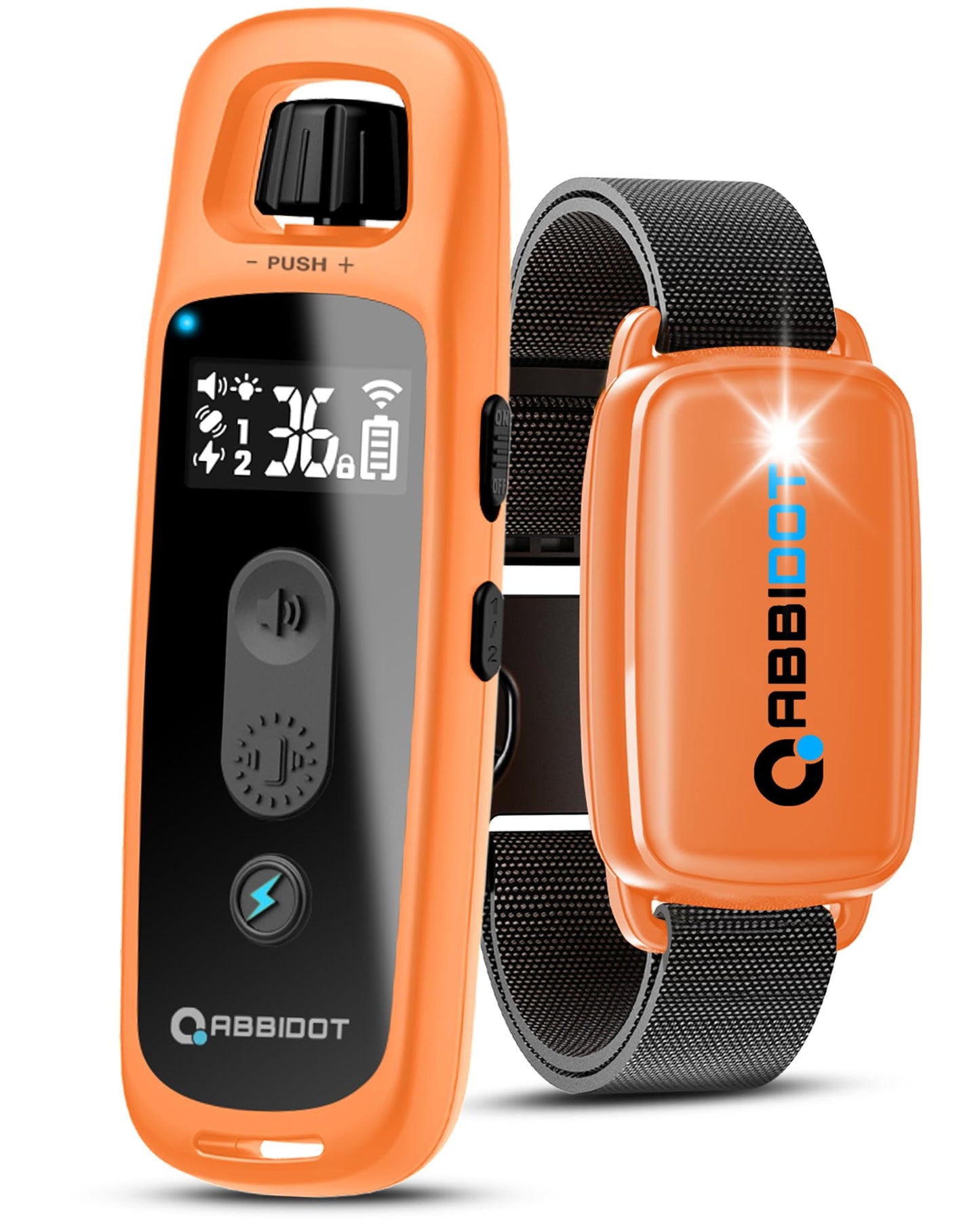 ABBIDOT 3300 Ft Dog Training Collar with Remote - [New Version] Shock Collar, 5 Training Modes, 88 Levels e Collar, Waterproof Training Collar for Small Medium Large Dogs(15~120 lbs)