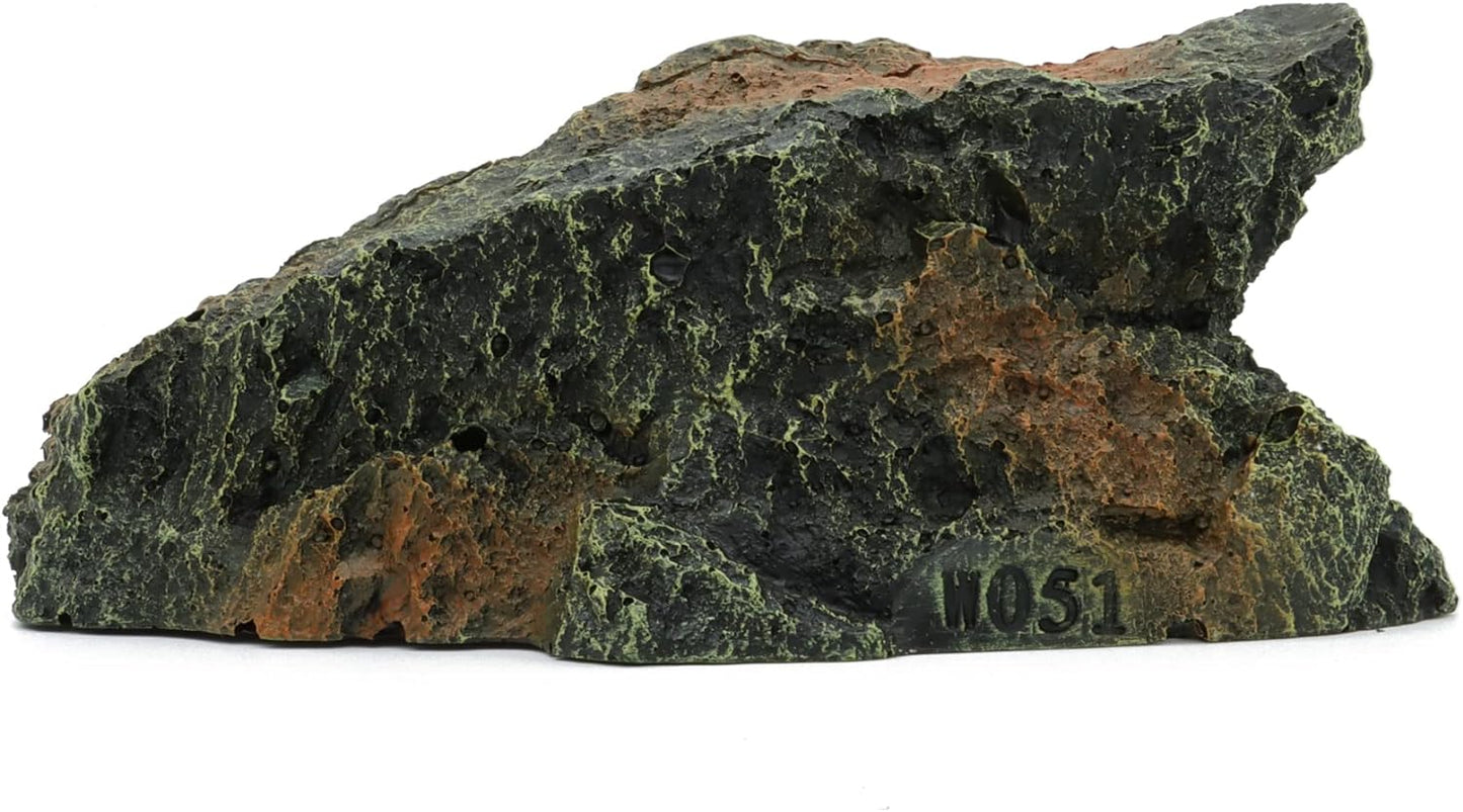 JIH Reptile Rock Hide Cave, Aquarium Habitat Decor Rock Tortoise Hideout for Lizards, Turtles, Reptiles, Amphibians, Fish