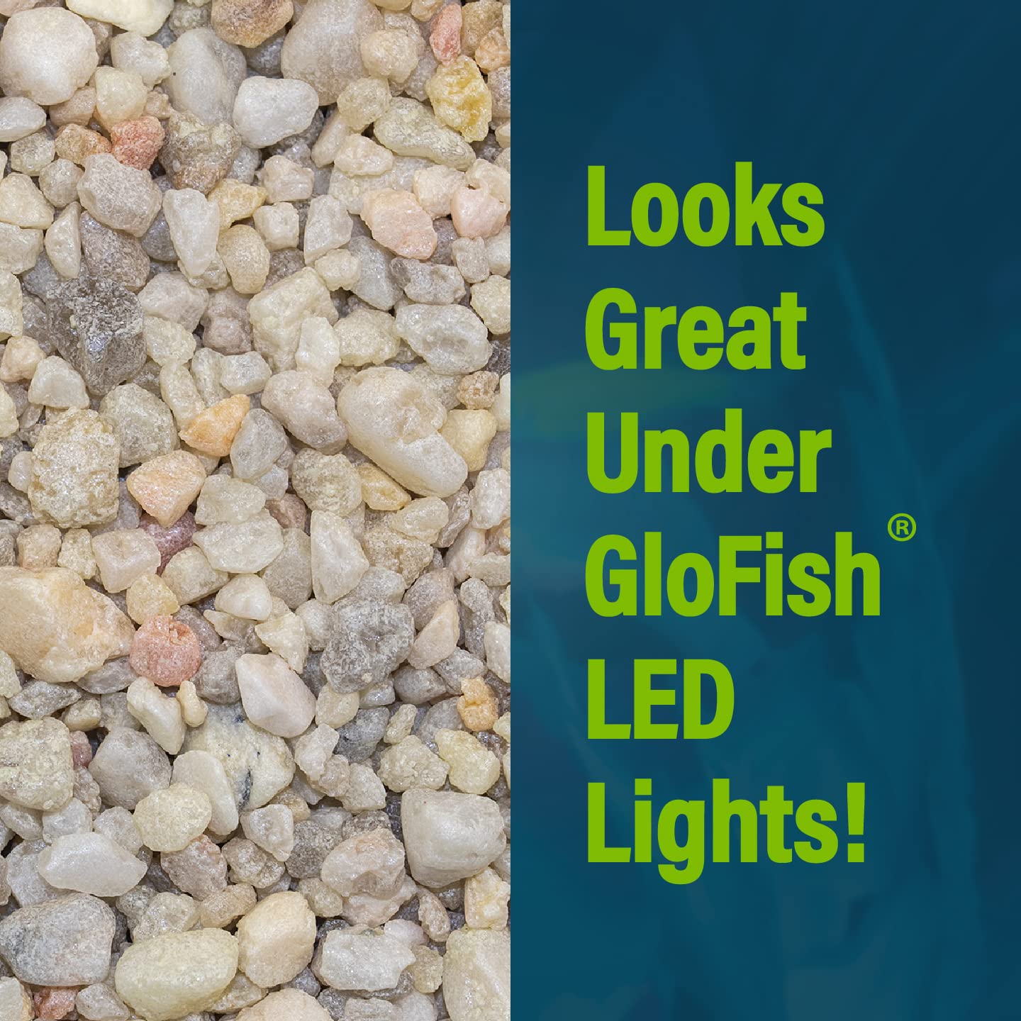 Glofish Aquarium Gravel, Black with Fluorescent Highlights, 5-Pound Bag - Furr-Reel