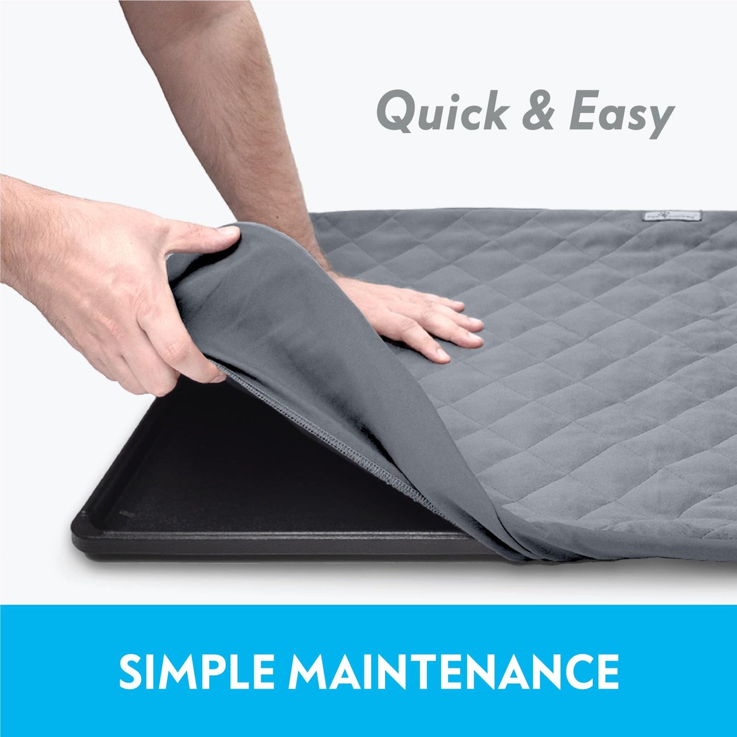 Paw Inspired® Doublure polaire ajustée pour cage de Ferret Nation/Critter Nation - Pour furets, rats, chinchillas, hérissons et autres petits animaux (gris, double unité)