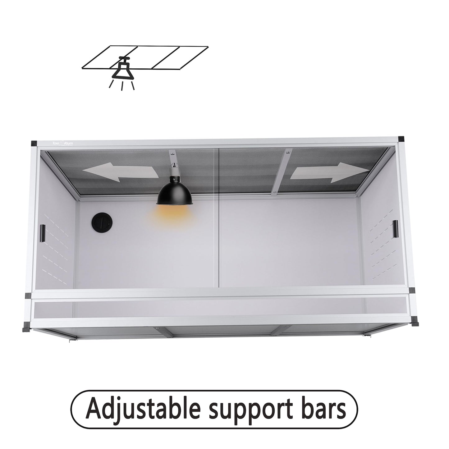 Reptile Terrarium 120 Gallon 4x2x2FT Large PVC Enclosure Breeding Tank for Bearded Dragon Gecko Lizard Snake, Wide Breeding Lounge Vivarium Suit for Juvenile to Adult Reptiles - Furr-Reel