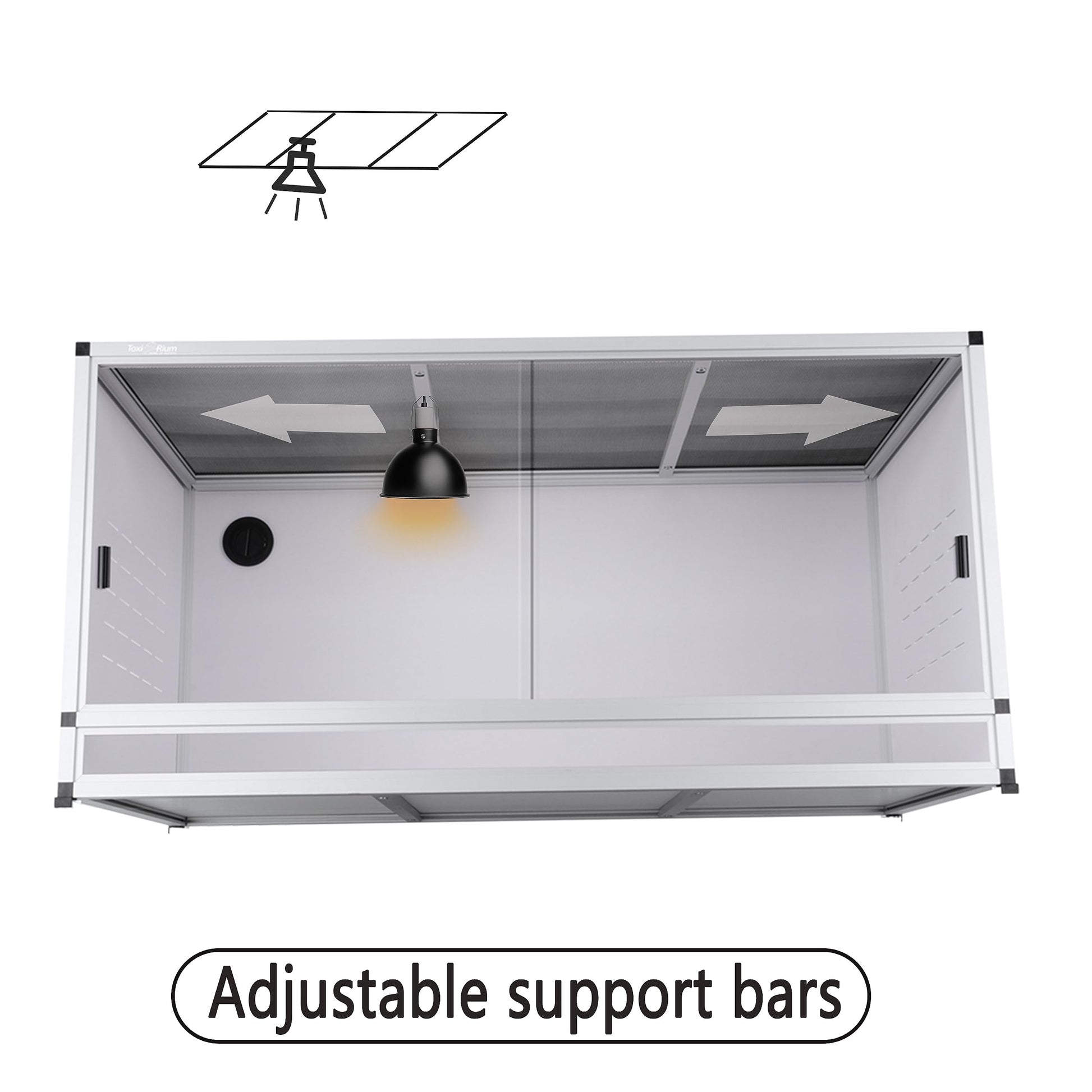 Reptile Terrarium 120 Gallon 4x2x2FT Large PVC Enclosure Breeding Tank for Bearded Dragon Gecko Lizard Snake, Wide Breeding Lounge Vivarium Suit for Juvenile to Adult Reptiles - Furr-Reel