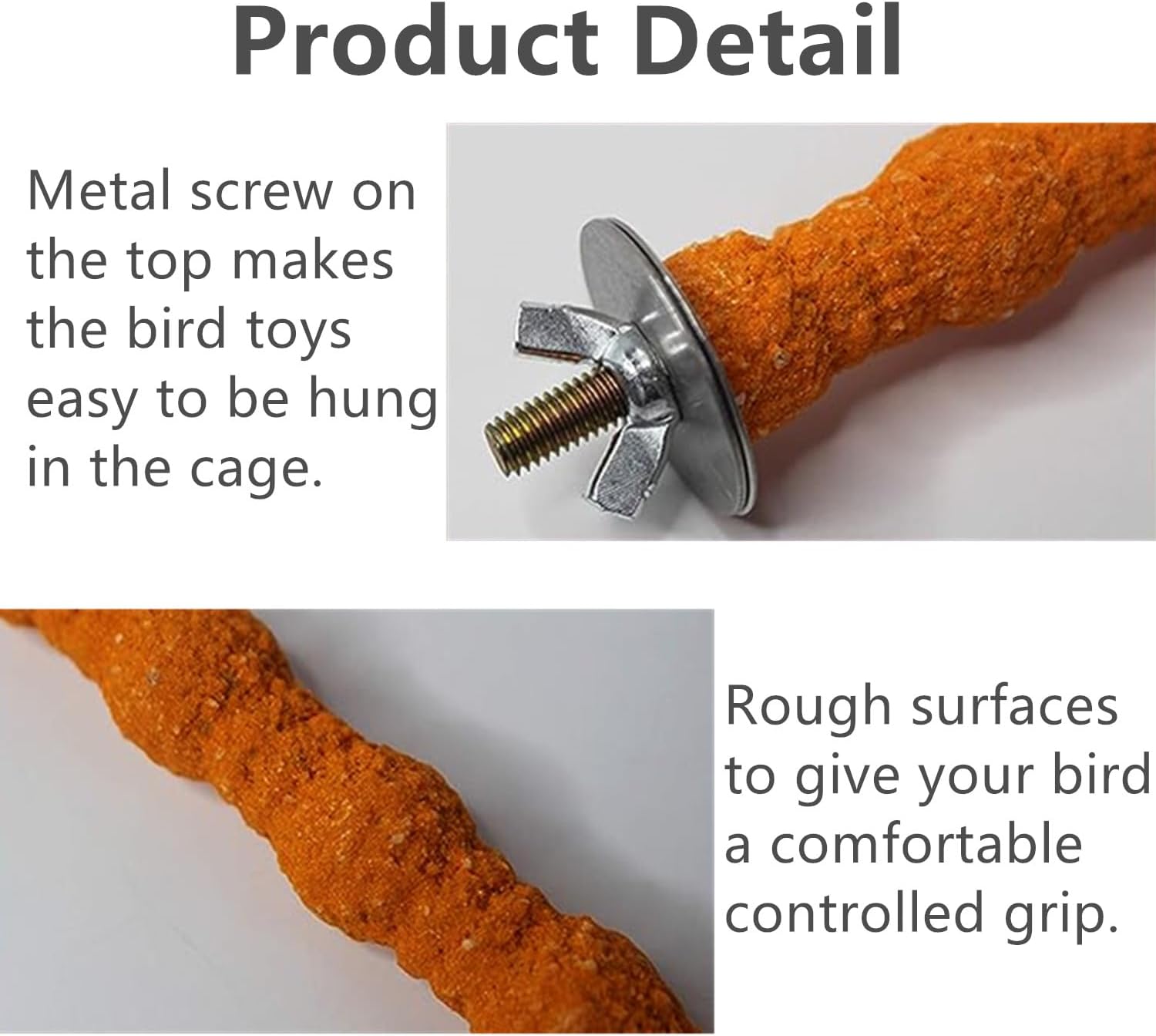 Bird Perch Stand Toy Wood Parrot Perch Stand Platform Paw Grinding Rough-surfaced Chew Toys Cage Accessories Exercise Toys Random Color, Suitable for Budgies Parakeet Cockatiel Conure Hamster (3 PCS)