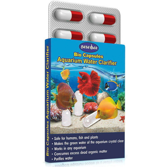 Beseder Nettoyant biologique pour aquarium Rend l'eau plus saine, réduit les nitrites et l'ammoniac pour des poissons heureux et beaucoup moins de nettoyage. Fournitures d'aquarium pour filtre