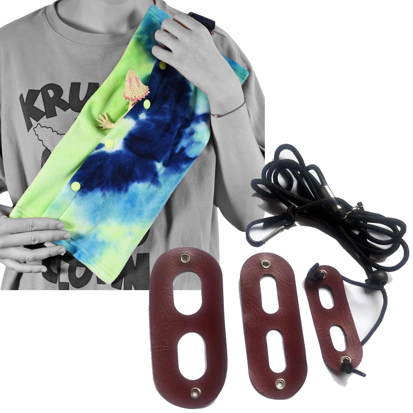 3 in 1 Reptile Hide Cave with Detachable Base & Humidity Dish for Bearded Dragon, Tank Terrarium Decor Humid Hideout for Small Reptiles Crested Gecko, Leopard, Lizard, Snake, Crabs (Hideout 3 in 1)