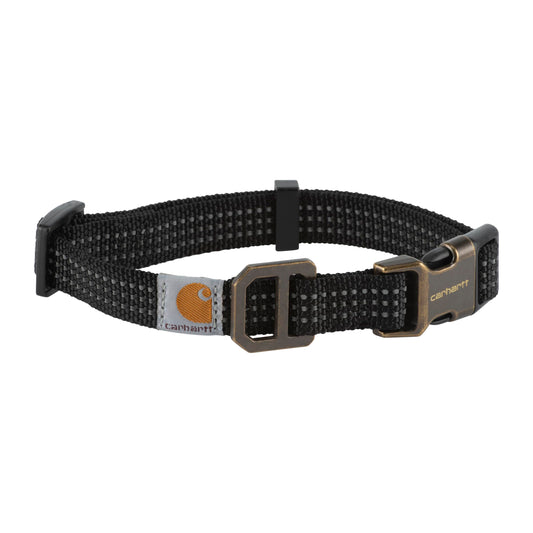 Carhartt Dog Collar, M-L, Brown, Reflective Stitching