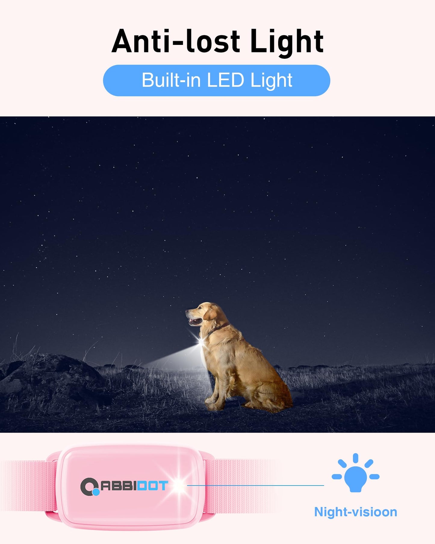 ABBIDOT 3300 Ft Dog Training Collar with Remote - [New Version] Shock Collar, 5 Training Modes, 88 Levels e Collar, Waterproof Training Collar for Small Medium Large Dogs(15~120 lbs)