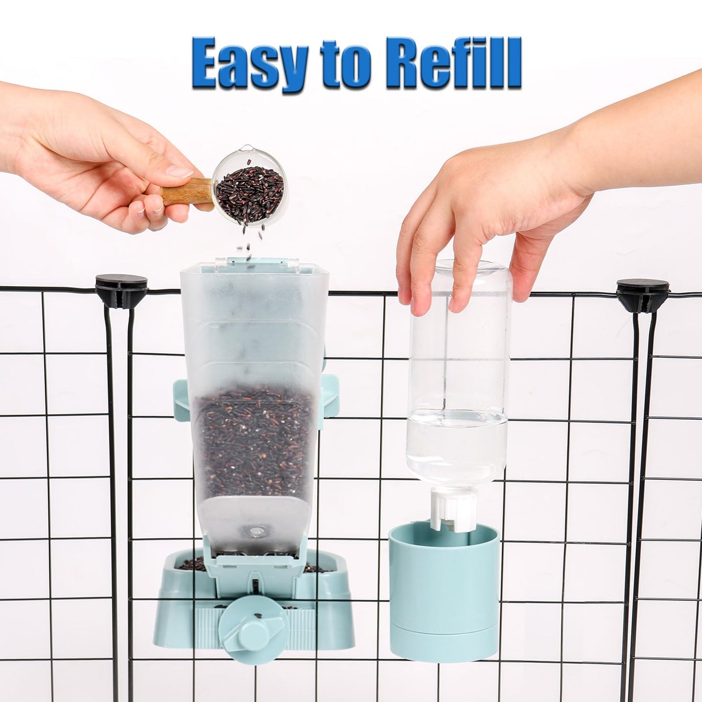 Abreuvoir sans fuite pour lapin, 500 ml, sans goutte, pour cochon d'Inde, hamster, chinchilla, furet de petit animal