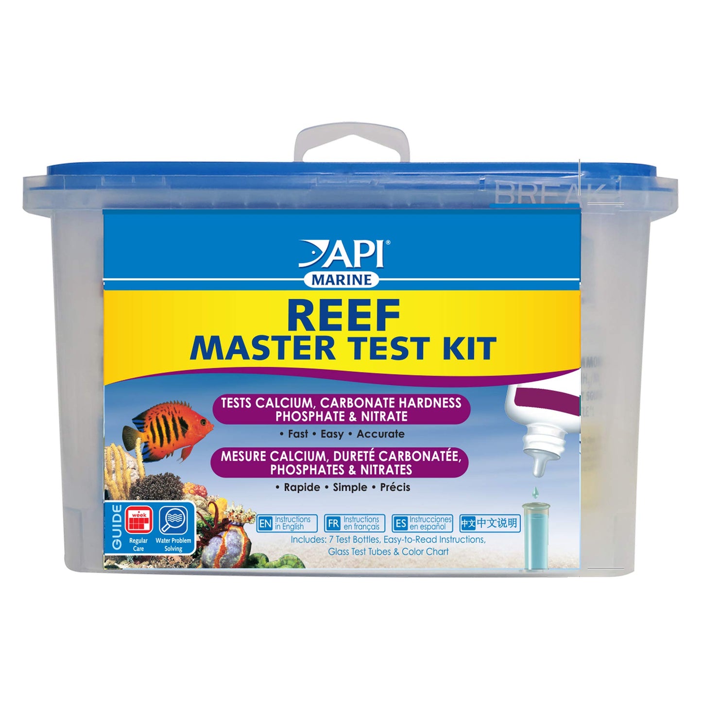 API FRESHWATER MASTER TEST KIT 800-Test Freshwater Aquarium Water Master Test Kit, White, Single, Multi-colored