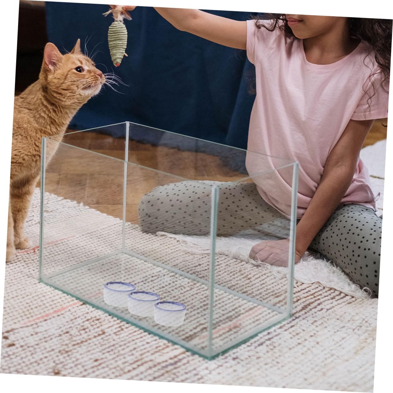 ROMISBABA 24pcs Reptile Supplies Ceramic Climbing Pet Water Basins Reptile Bowl Set for Scorpion Spider