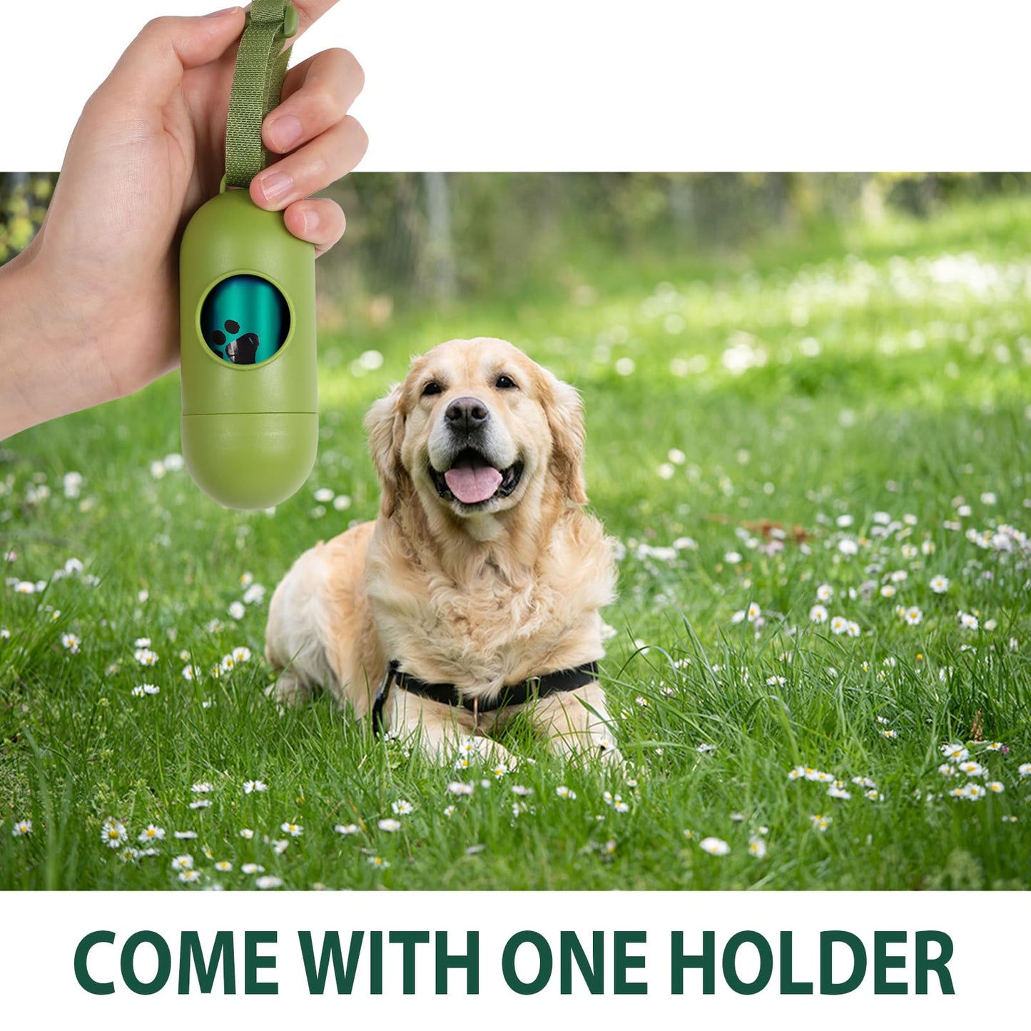 Yingdelai Dog Poop Bags, 540 Counts Poop Bags Leak-Proof Dog Waste Bags with 1 Dispenser Poop Bags for Dogs|Doggy (Scented)