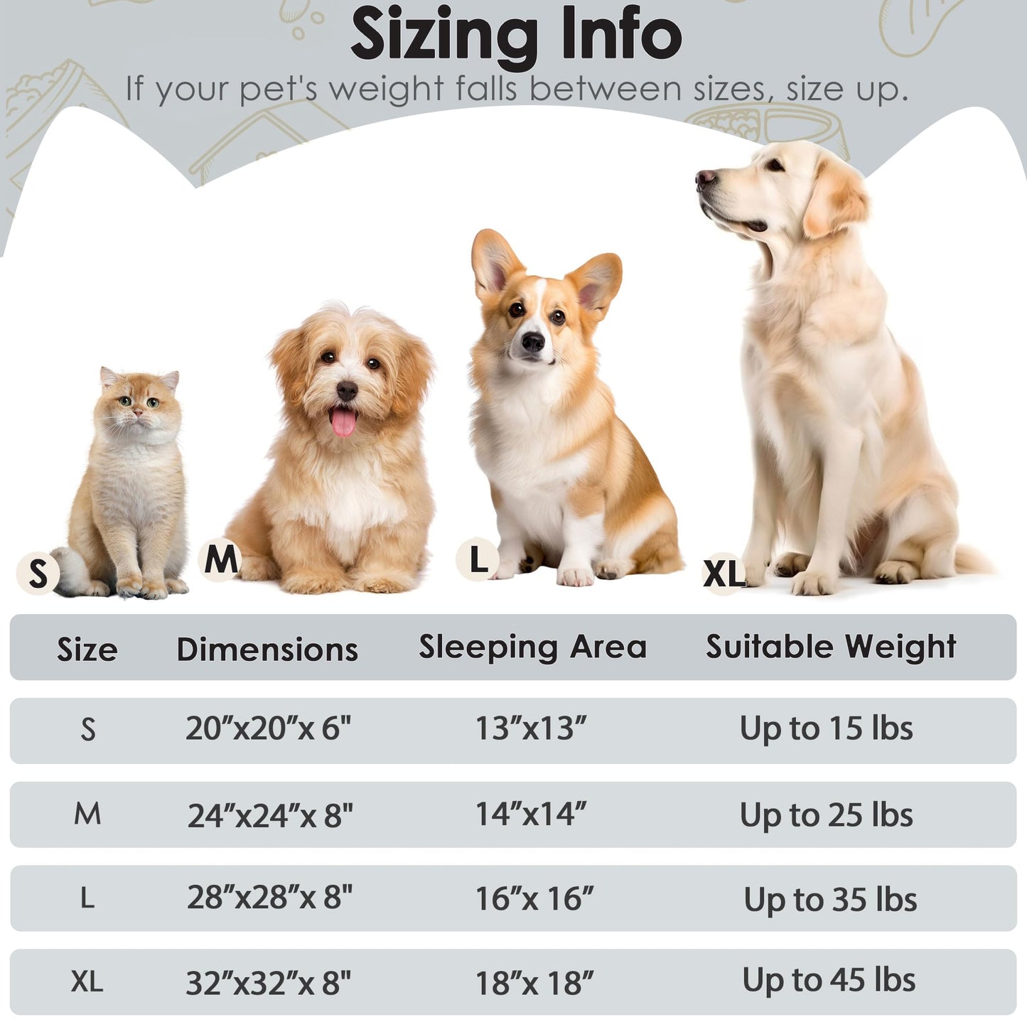 Dog & Cat Bed, 20in Cat Beds for Indoor Cats, Calming Donut Bed for Puppy and Kitten, Washable Round Fluffy Pet Bed for Small Medium Dogs and Cats (Light Grey)