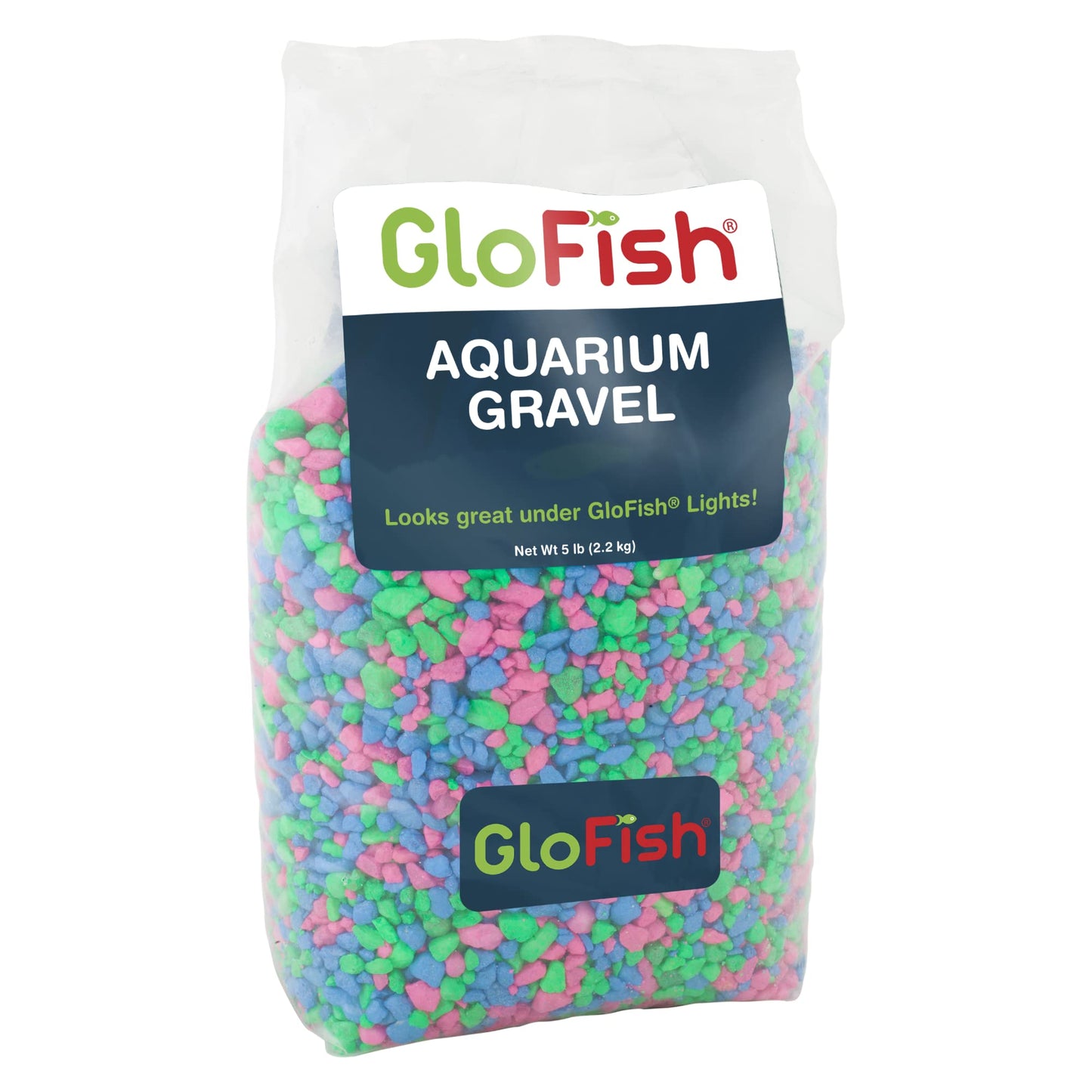 Glofish Aquarium Gravel, Black with Fluorescent Highlights, 5-Pound Bag - Furr-Reel