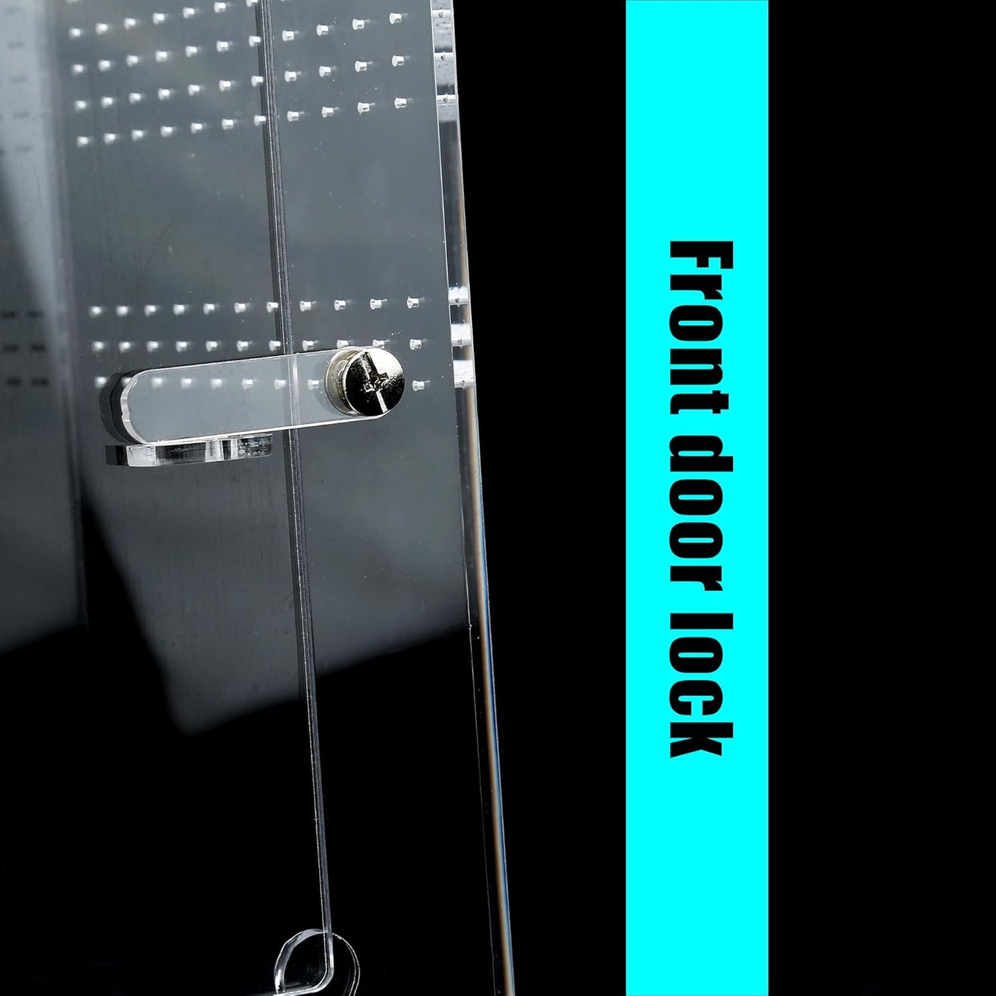 Acrylic Tarantula Enclosure Jumping Spider Enclosure with Front Opening Door 5.3 * 5.3 * 9 Inches Micro Habitat Terrarium for Small Tree Dwelling Reptiles, Spiders & Invertebrates (Enclosure&Feeder) - Furr-Reel