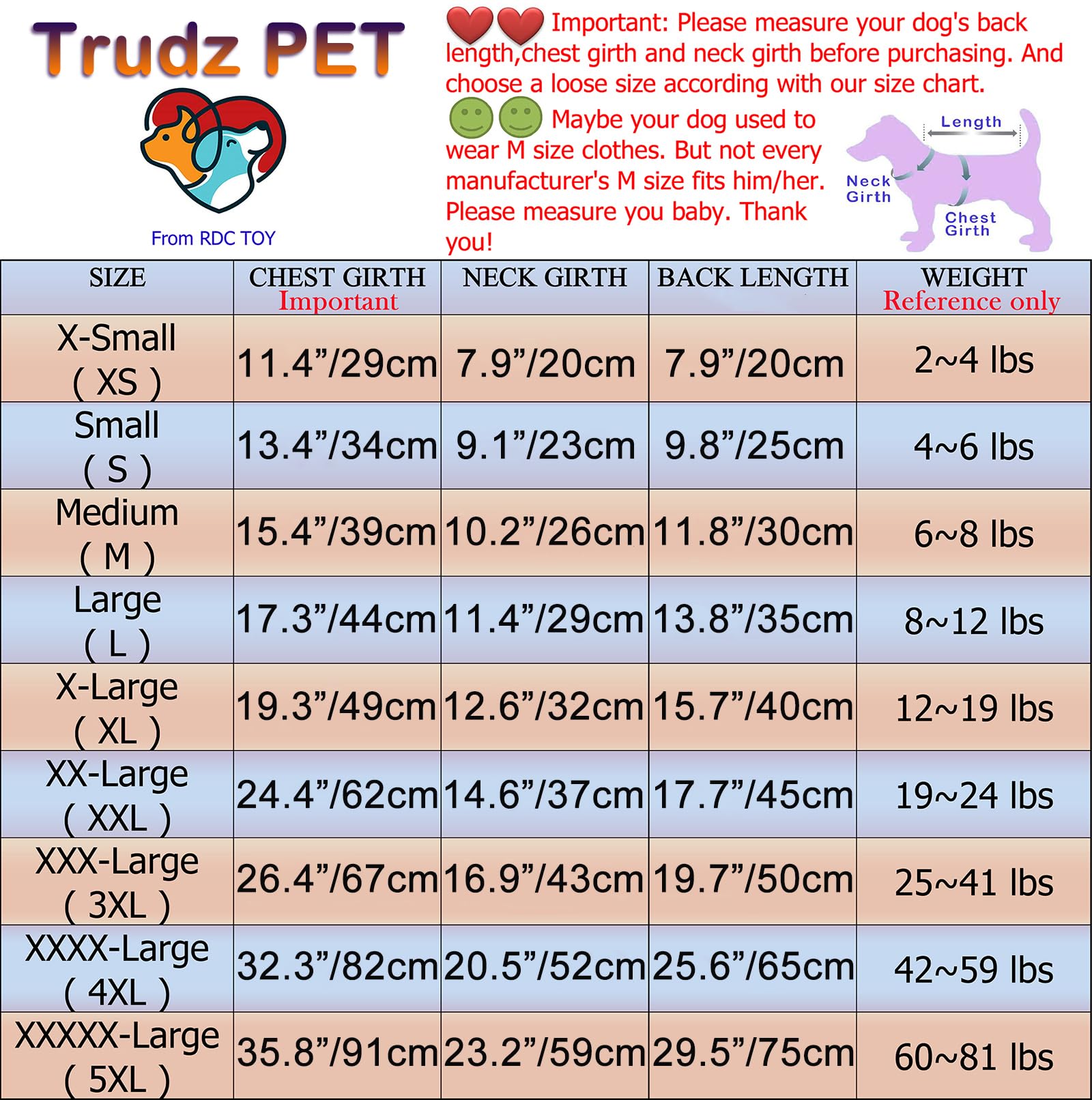 Dog Hoodies Clothes Security Rdc Pet Apparel Winter Sweatshirt Warm Sweater Cotton Jacket Coat Hoodie for Samll Dog Medium Large Cat Black, M - Furr-Reel