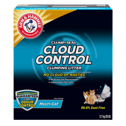 Arm & Hammer Clump & Seal Slide Clay Cat Litter, Non-Stop Odour Control, 12.7kg, 7 Days of Odour Control, Dust Free, Clumping Litter (Pack of 1)