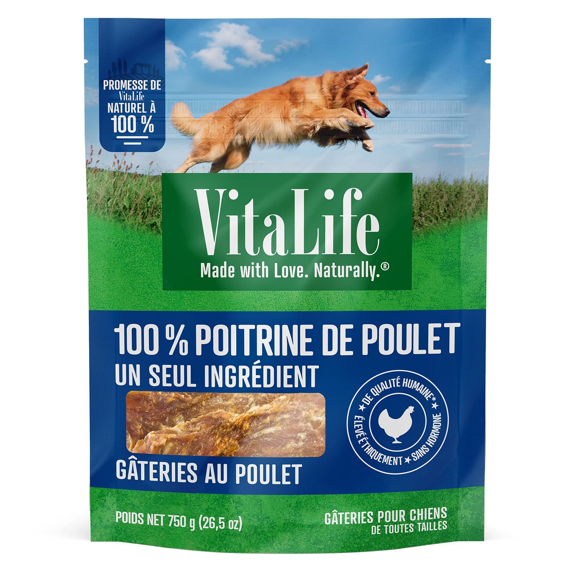 VitaLife 750 g Duck Tenders, All Natural Dog Treats - Furr-Reel