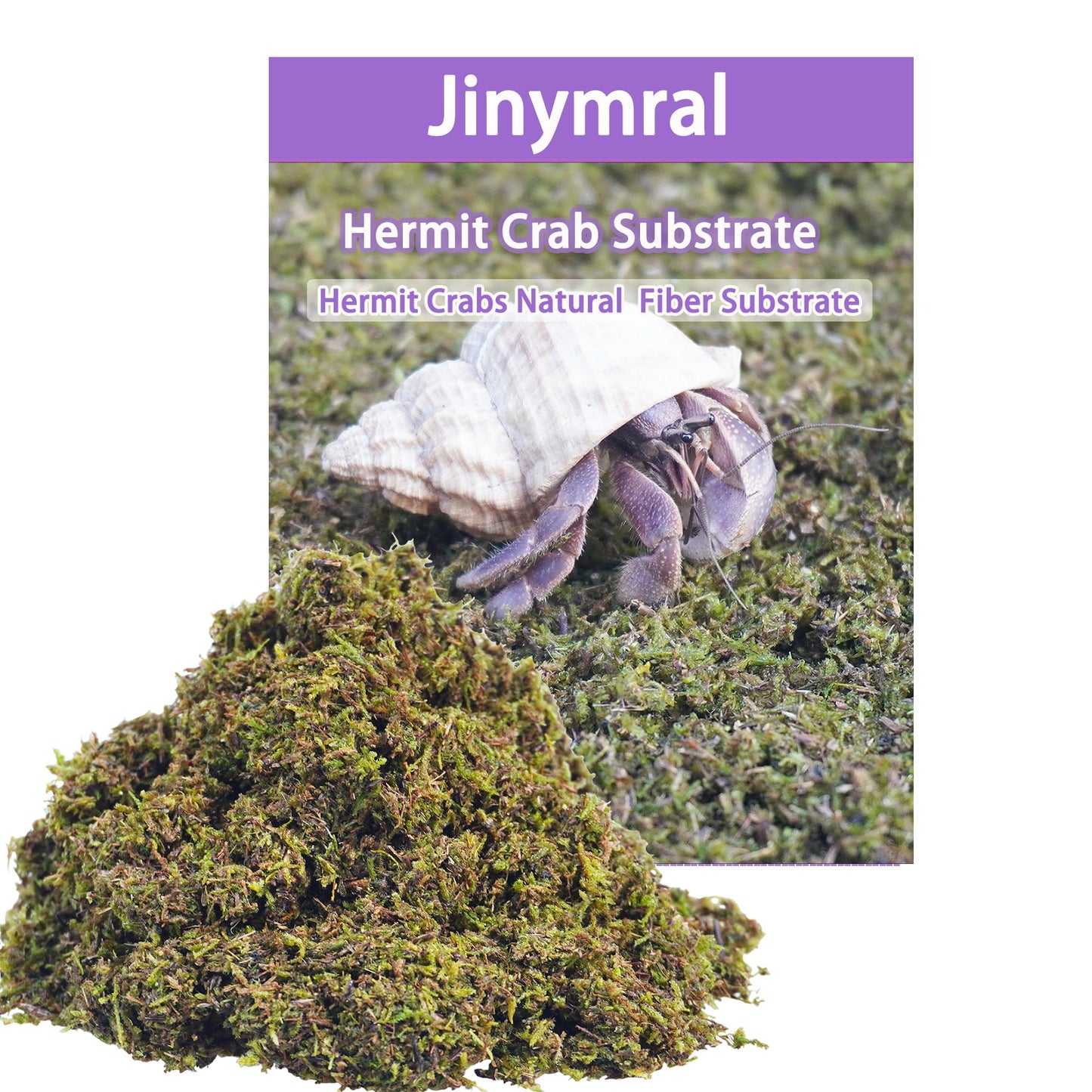 Jinymral Substrat de crabe ermite de 99,2 g, idéal pour les fournitures de crabe ermite pour habitat d'aquarium
