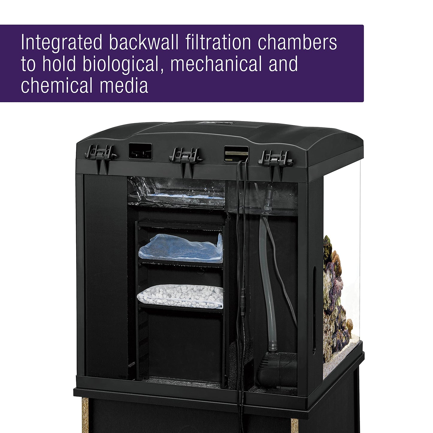 Coralife Fish Tank Led BioCube Aquarium Starter Kits, Size 16