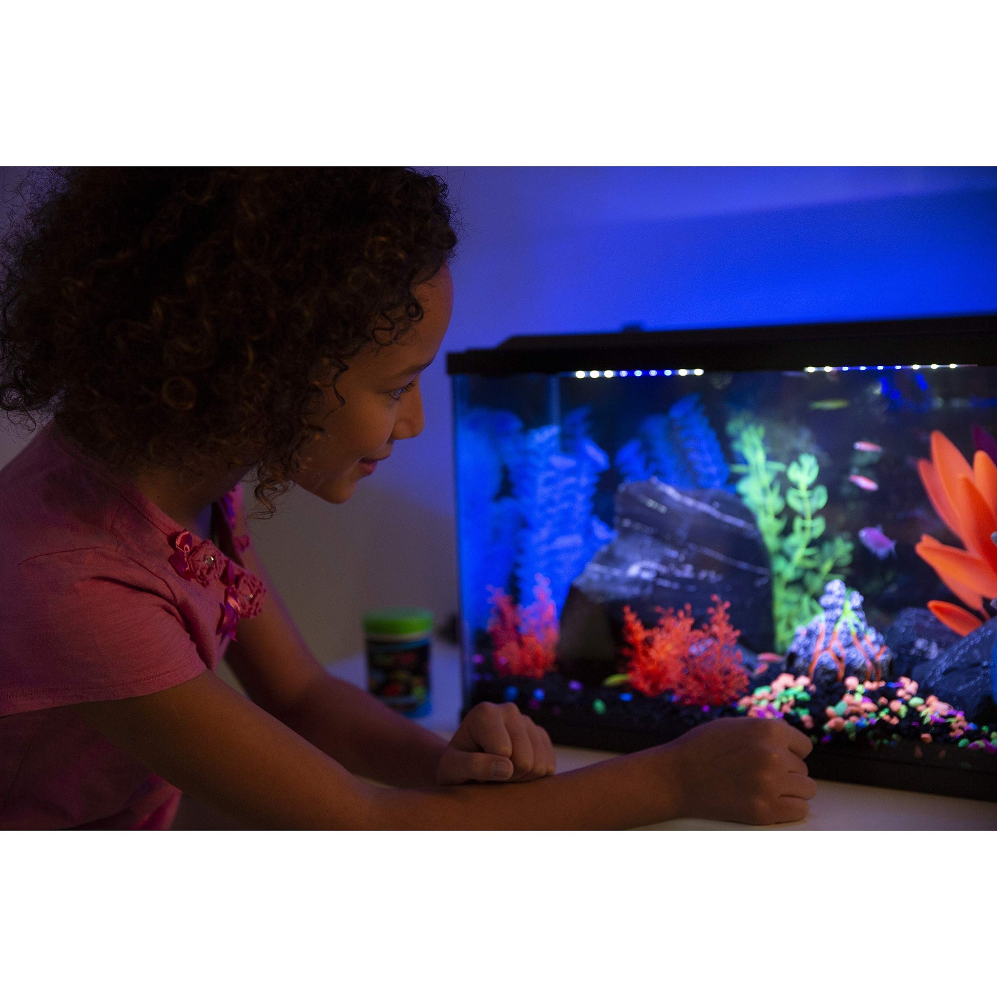 Glofish Aquarium Gravel, Black with Fluorescent Highlights, 5-Pound Bag - Furr-Reel