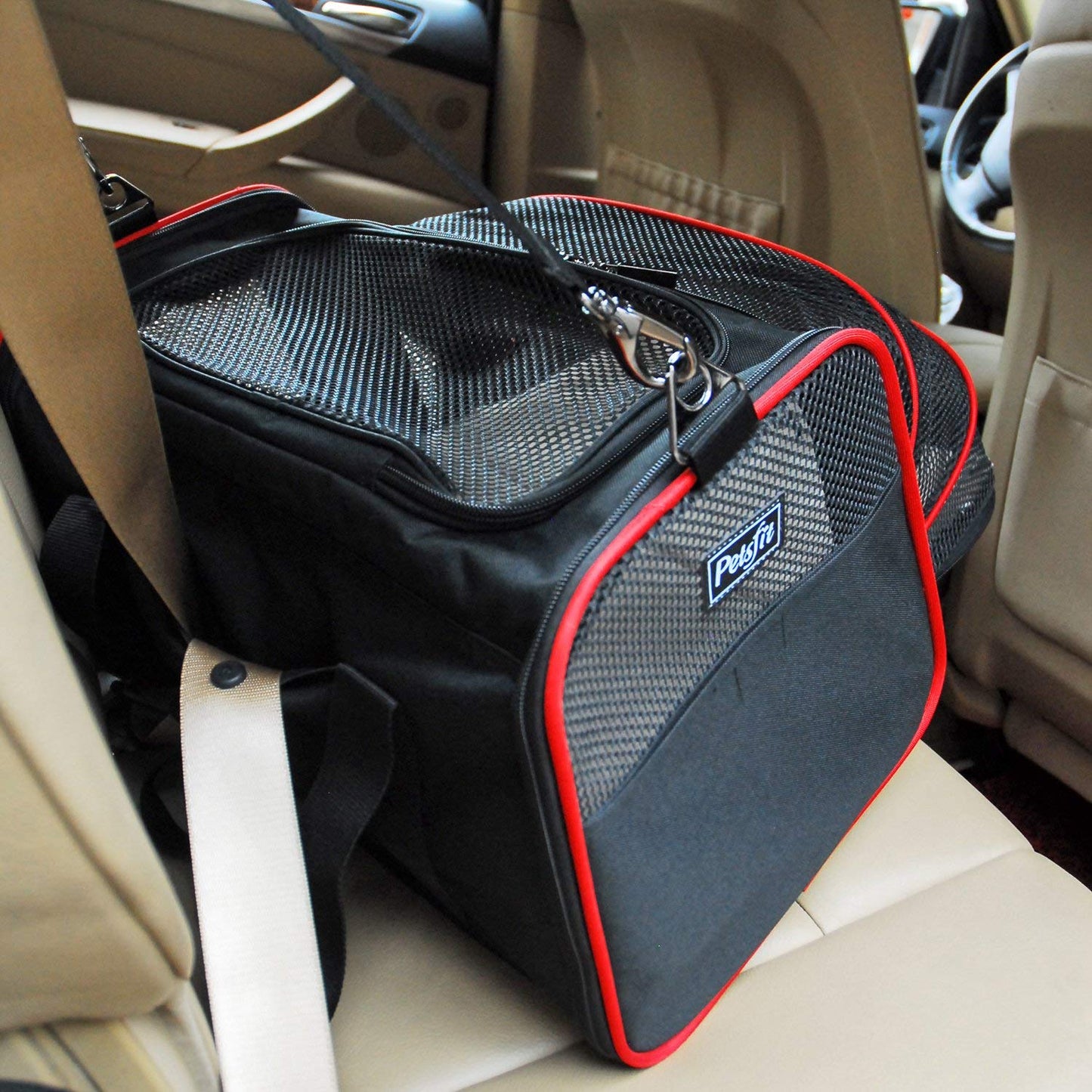 Petsfit Rabbit Carrier Bunny Carriers, Airline Approved Soft-Sided Pet Carrier for Guinea Pig/Cat/Dog/Kittens/Puppy, 16"x 10"x 9"