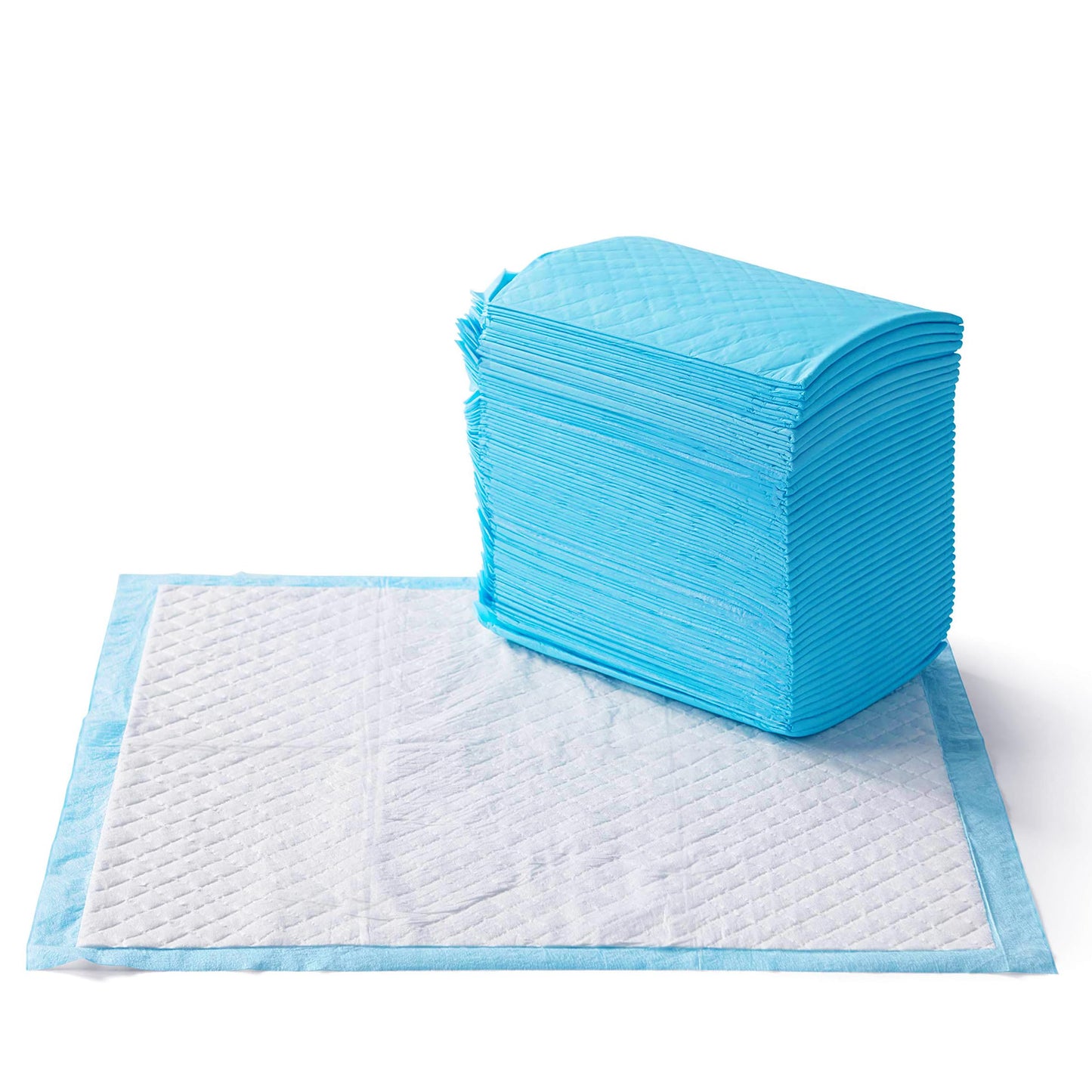 Amazon Basics Dog and Puppy Pads, Leak-Proof 5-Layer Pee Pads with Quick-Dry Surface for Potty Training, Regular (22 x 22 Inches) - Pack of 100