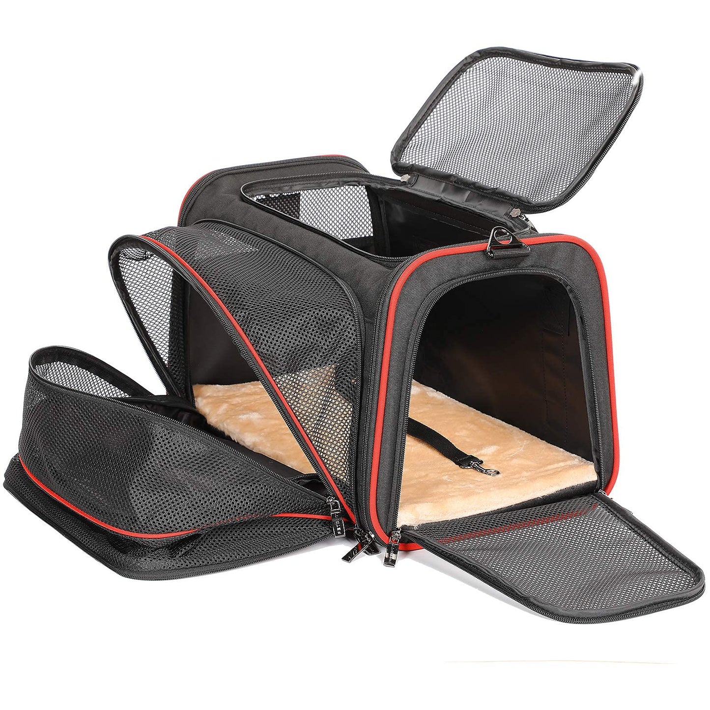 Petsfit Rabbit Carrier Bunny Carriers, Airline Approved Soft-Sided Pet Carrier for Guinea Pig/Cat/Dog/Kittens/Puppy, 16"x 10"x 9"