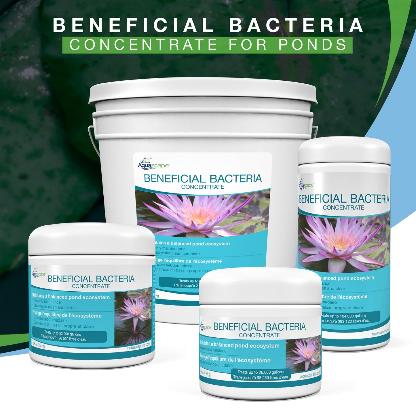 Aquascape 98949 Beneficial Bacteria for Ponds, Dry 1.1 Lbs Furr-Reel