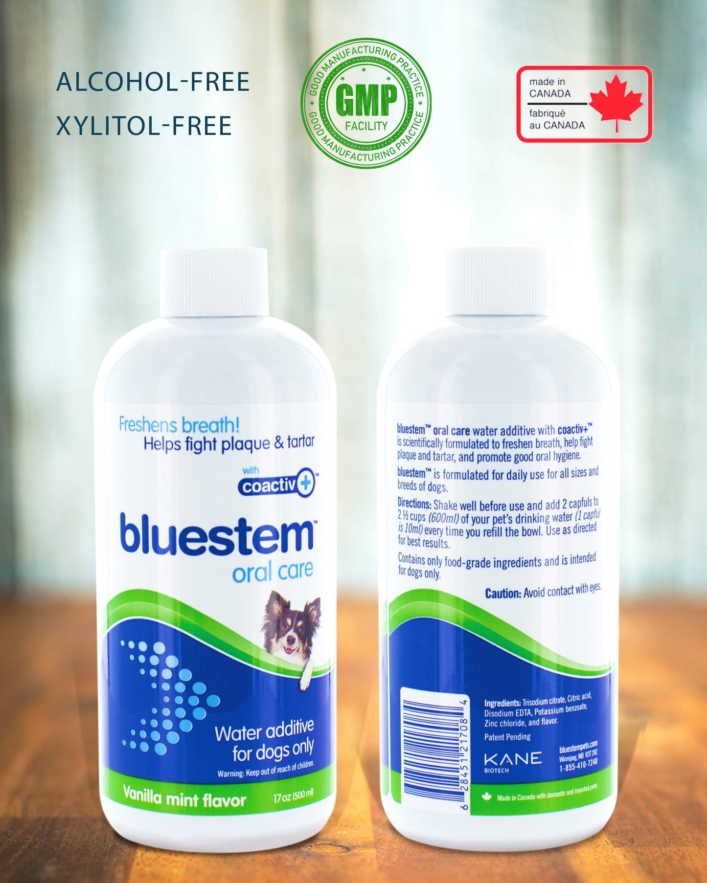 No Brushing Dental Care Water Additive: for Dogs & Cats Bad Breath, Oral Care Rinse Freshener Treats Plaque & Teeth Tartar. Dog & Cat Mouth Cleaner for Pets Drinking Bowl (500ml, Original)