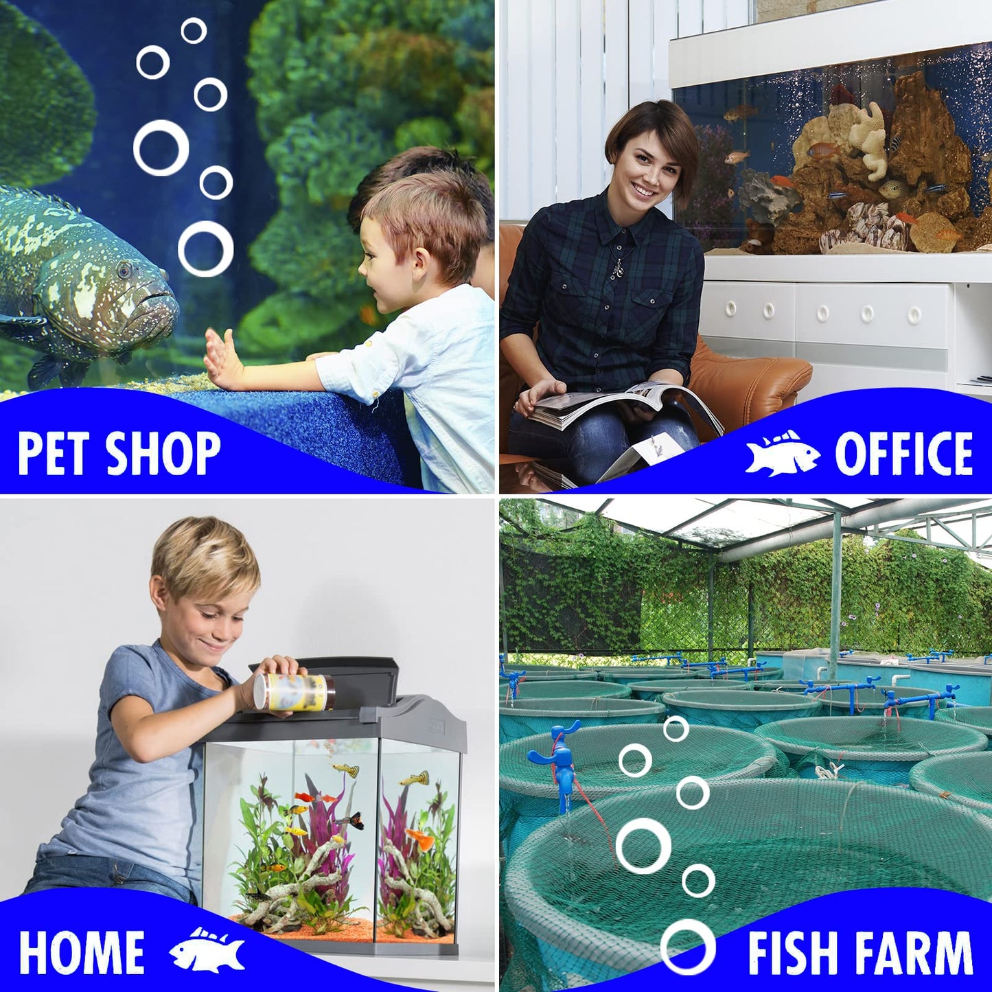 Beseder Nettoyant biologique pour aquarium Rend l'eau plus saine, réduit les nitrites et l'ammoniac pour des poissons heureux et beaucoup moins de nettoyage. Fournitures d'aquarium pour filtre