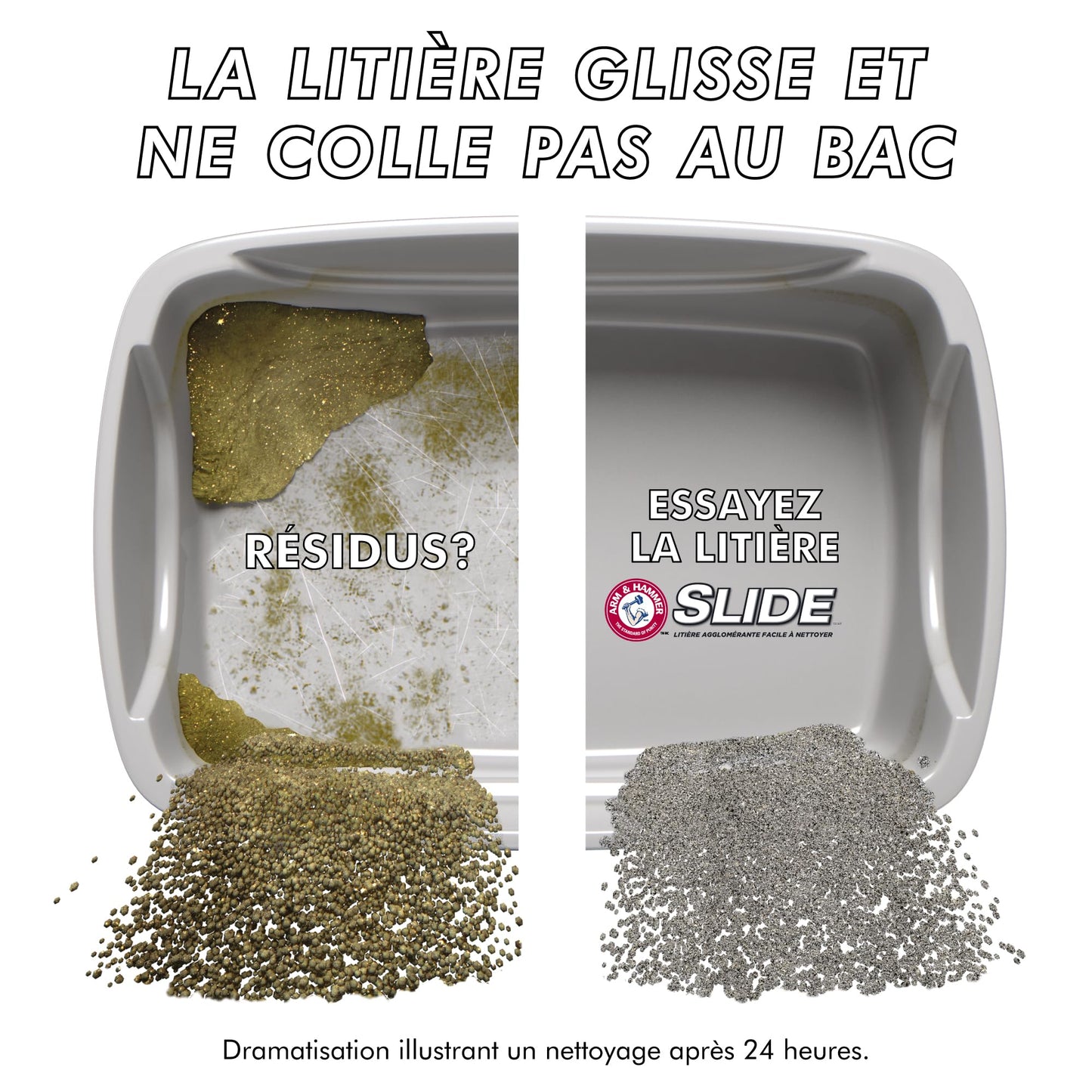 Arm & Hammer Clump & Seal Slide Clay Cat Litter, Non-Stop Odour Control, 12.7kg, 7 Days of Odour Control, Dust Free, Clumping Litter (Pack of 1)