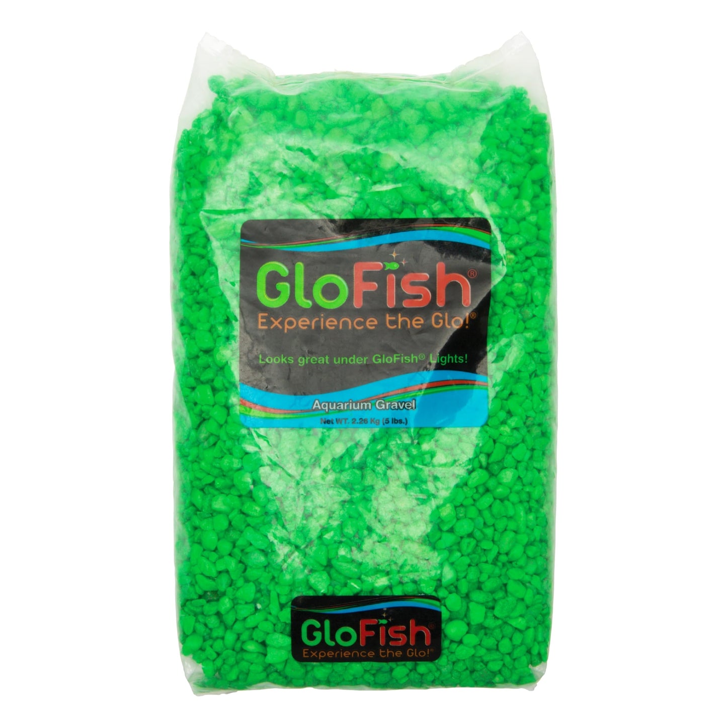 Glofish Aquarium Gravel, Black with Fluorescent Highlights, 5-Pound Bag - Furr-Reel