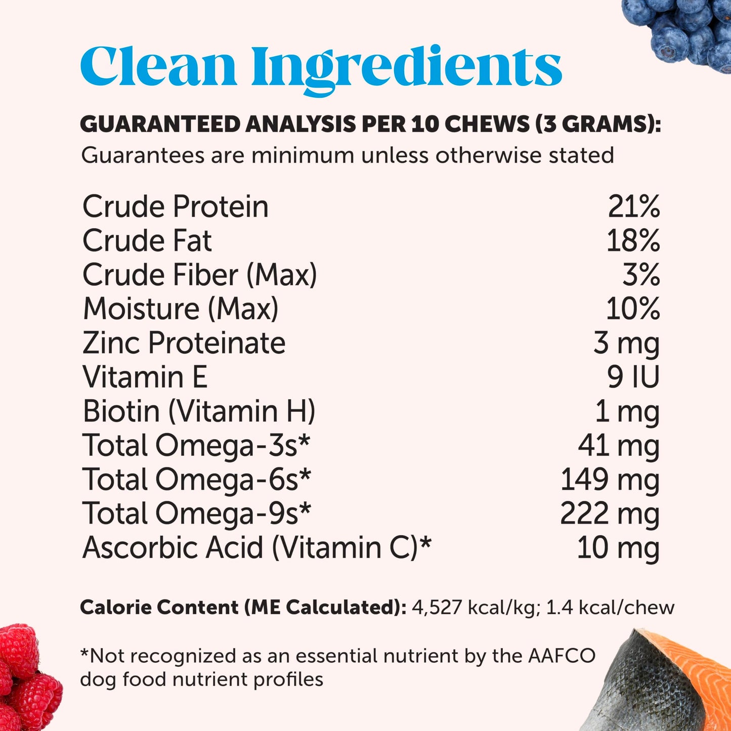 Pet Honesty Cat Skin & Coat Health Chews - Omegas, Vitamin C + E, Biotin Supplement, Soothes Skin and Promotes Shiny Coat, Cat Supplements & Vitamins - Chicken (30-Day Supply)