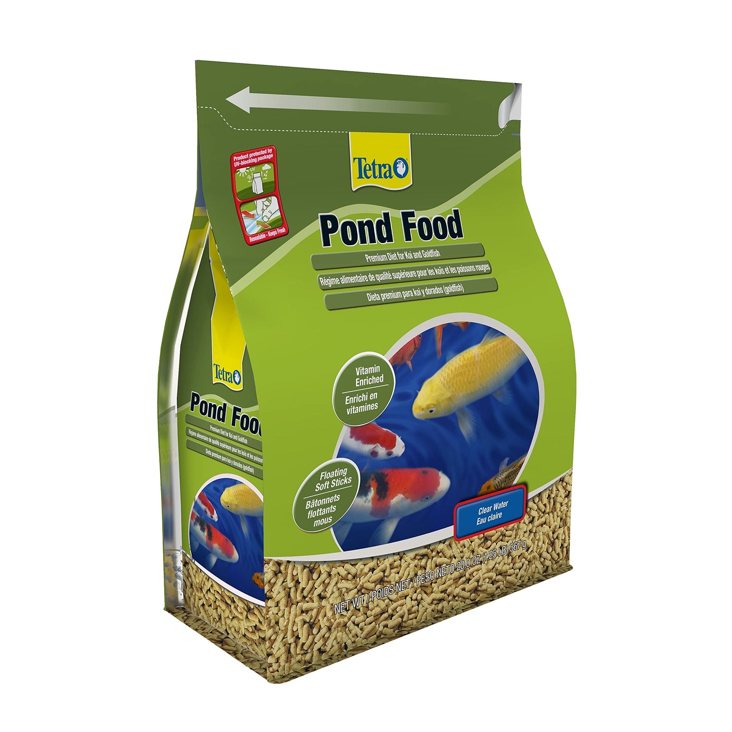 Tetra Pond Food 1.25lb Bag (Trilingual)