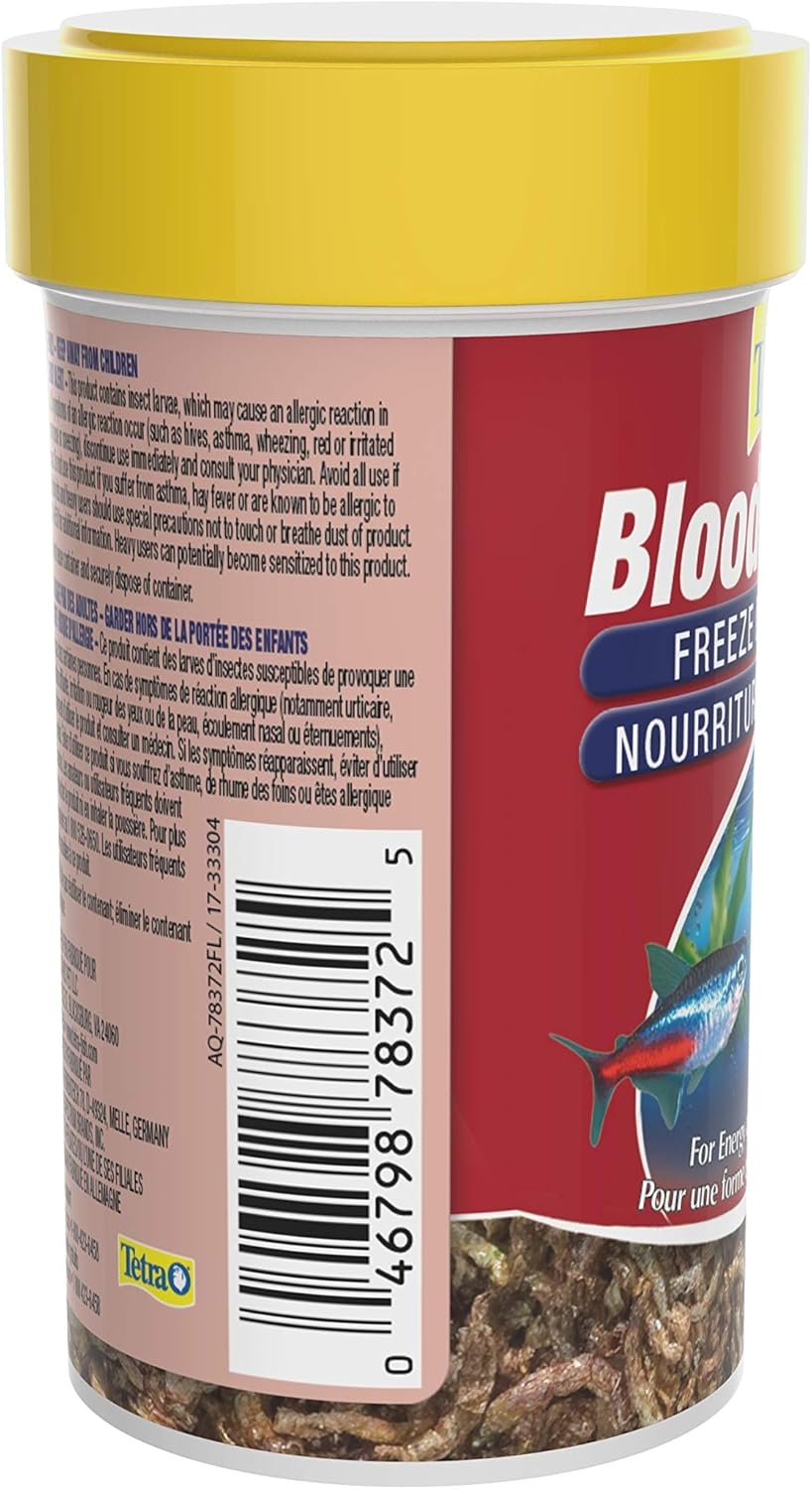 Tetra Bloodworms 0.25oz, 7g (Bilingual)