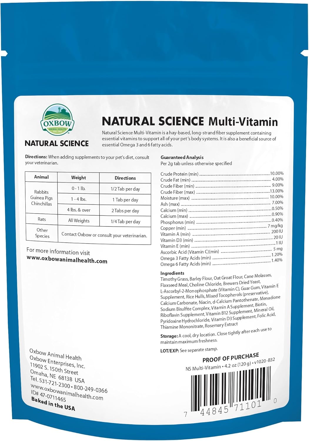 Natural Science - Multi-Vitamin Supplement 4.2 oz