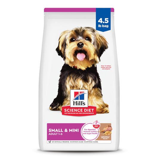 Hill's Science Diet Adult Small & Mini Chicken & Brown Rice Recipe Dry Dog Food, 15.5 lb bag