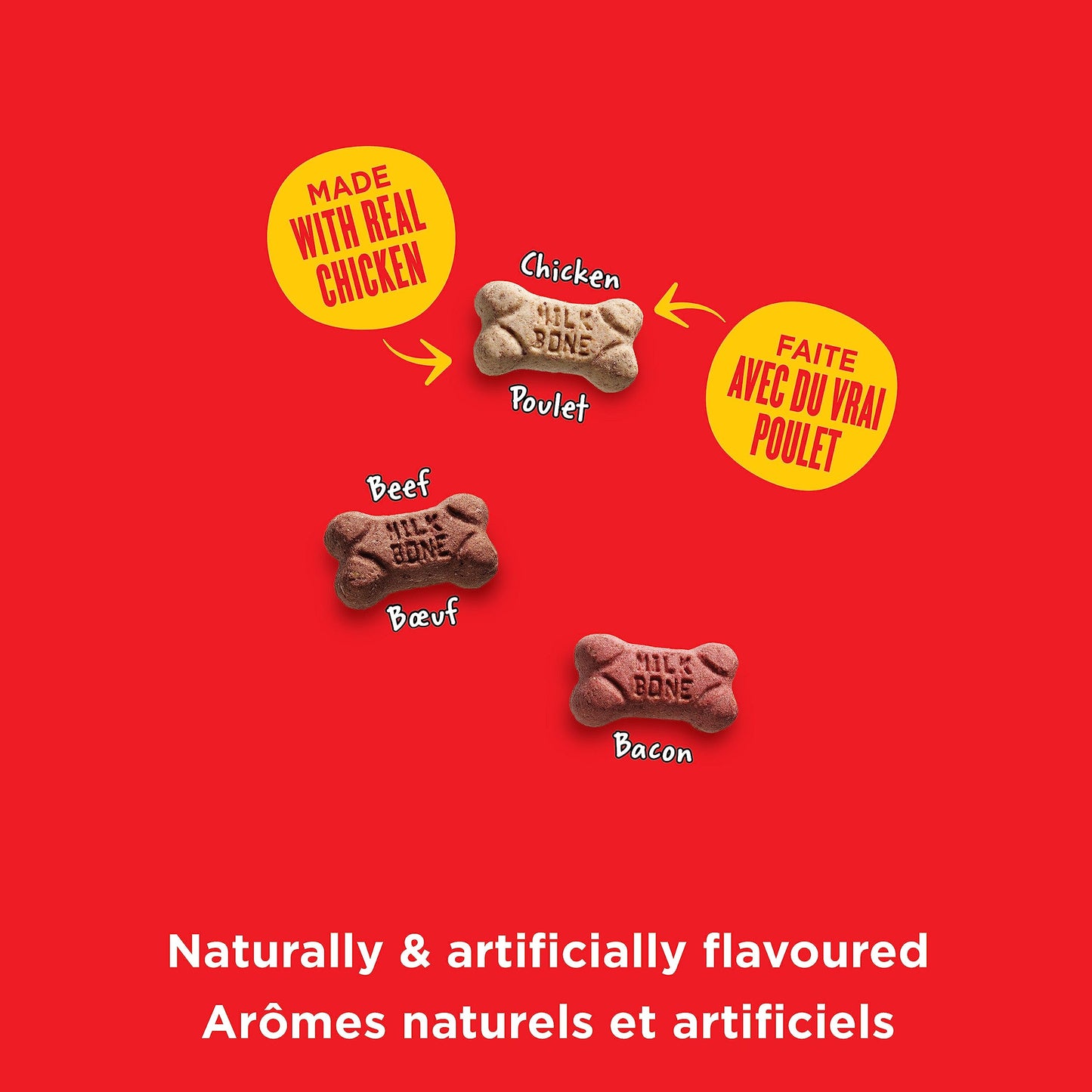 Milk-Bone Flavour Snacks Dog Biscuits Medium Sized Dog Treats, Assorted Flavours, 6.5kg Box