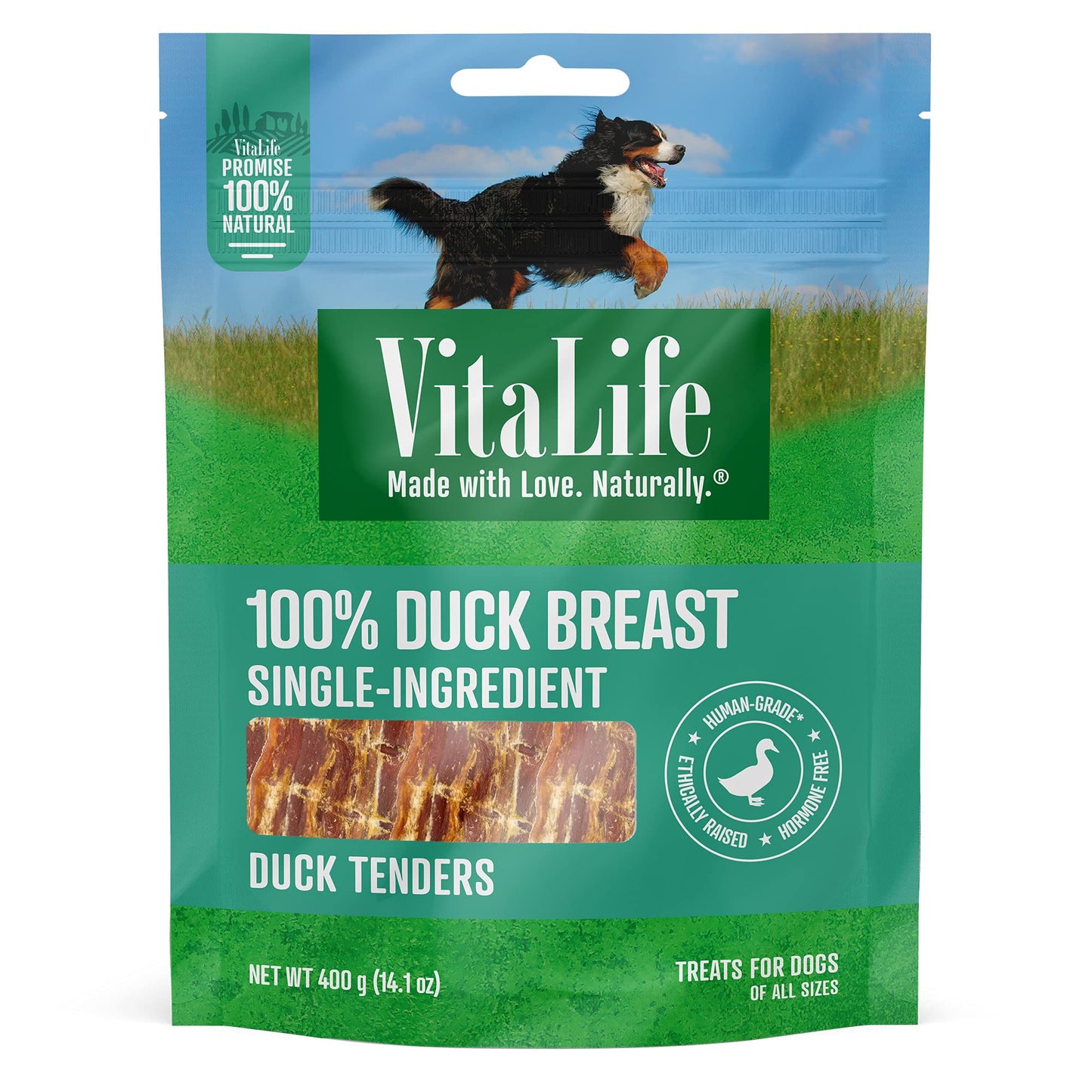 VitaLife 750 g Duck Tenders, All Natural Dog Treats - Furr-Reel