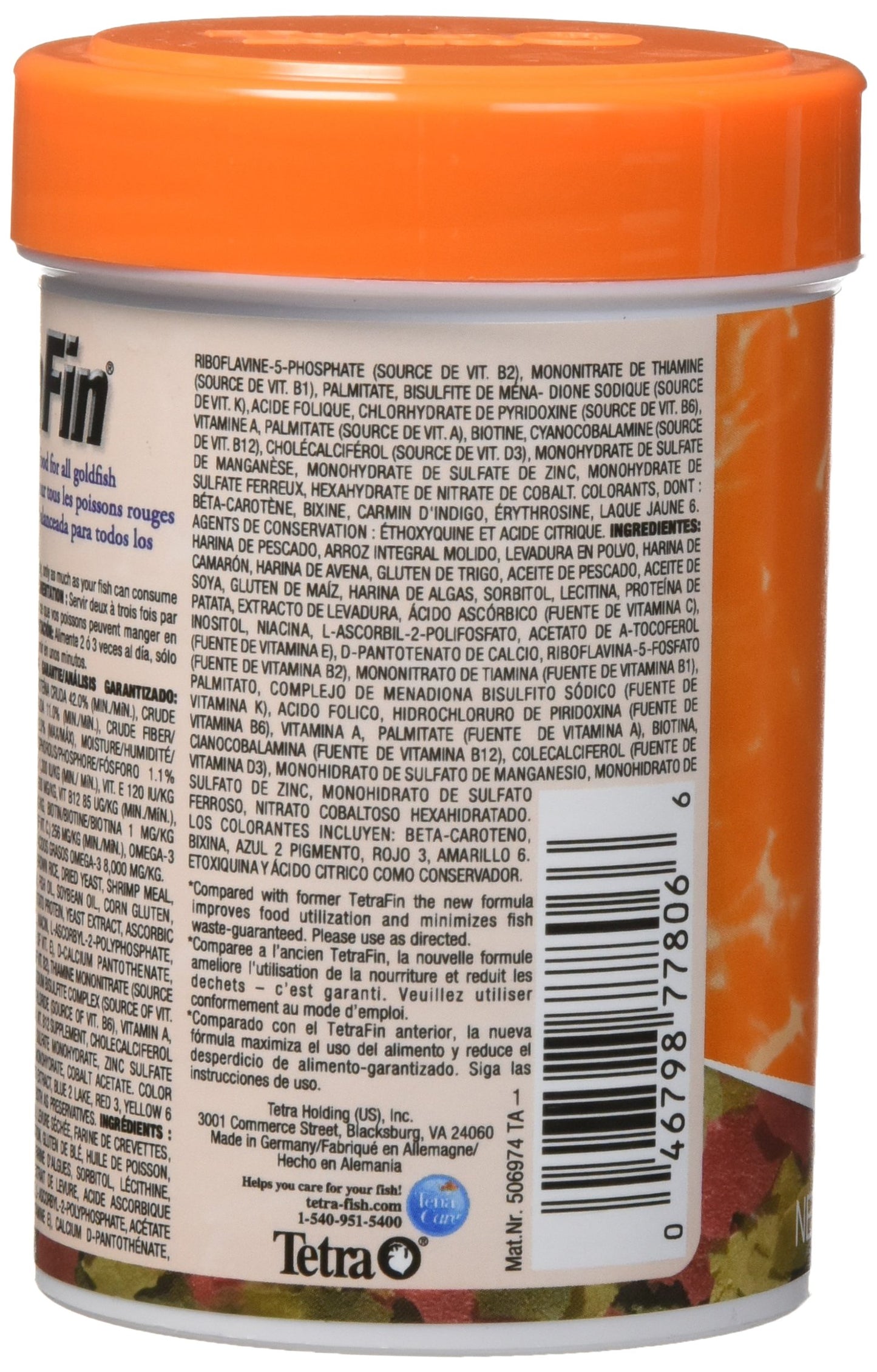 Tetra Goldfish Flakes 7.06oz, 200g, Bilingual