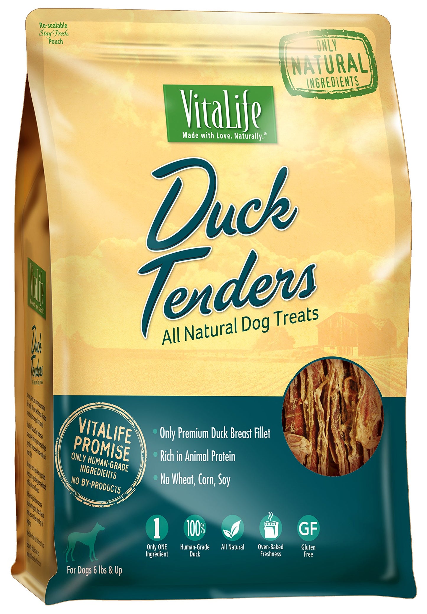 VitaLife 750 g Duck Tenders, All Natural Dog Treats - Furr-Reel