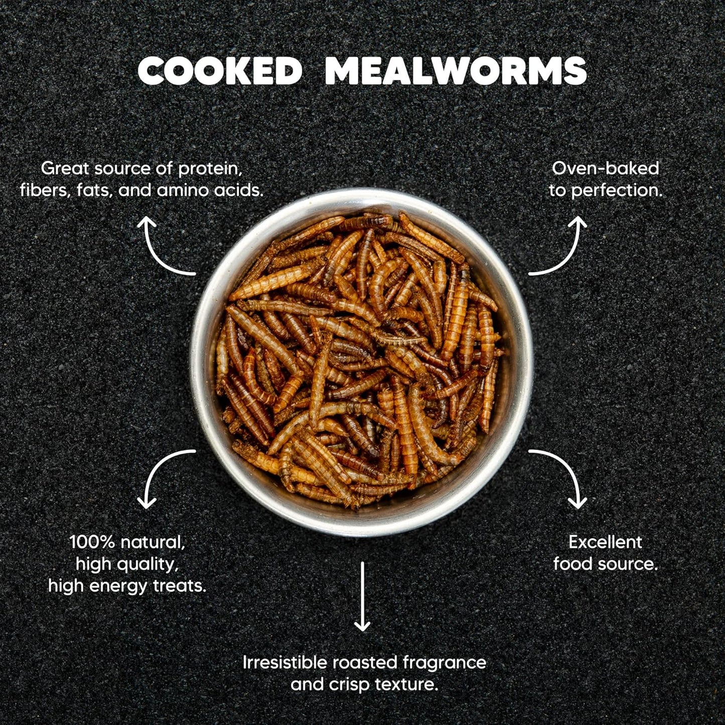 3LB - MEALWORMS by Premium Feeders – Approx 48000+ Dried Mealworms - Chicken & Bird Feed - Meal Worms Treats - High Protein – Mealworm for Chickens, Wild Birds, Hens, Rat, Fish, Hedgehog & Hamster