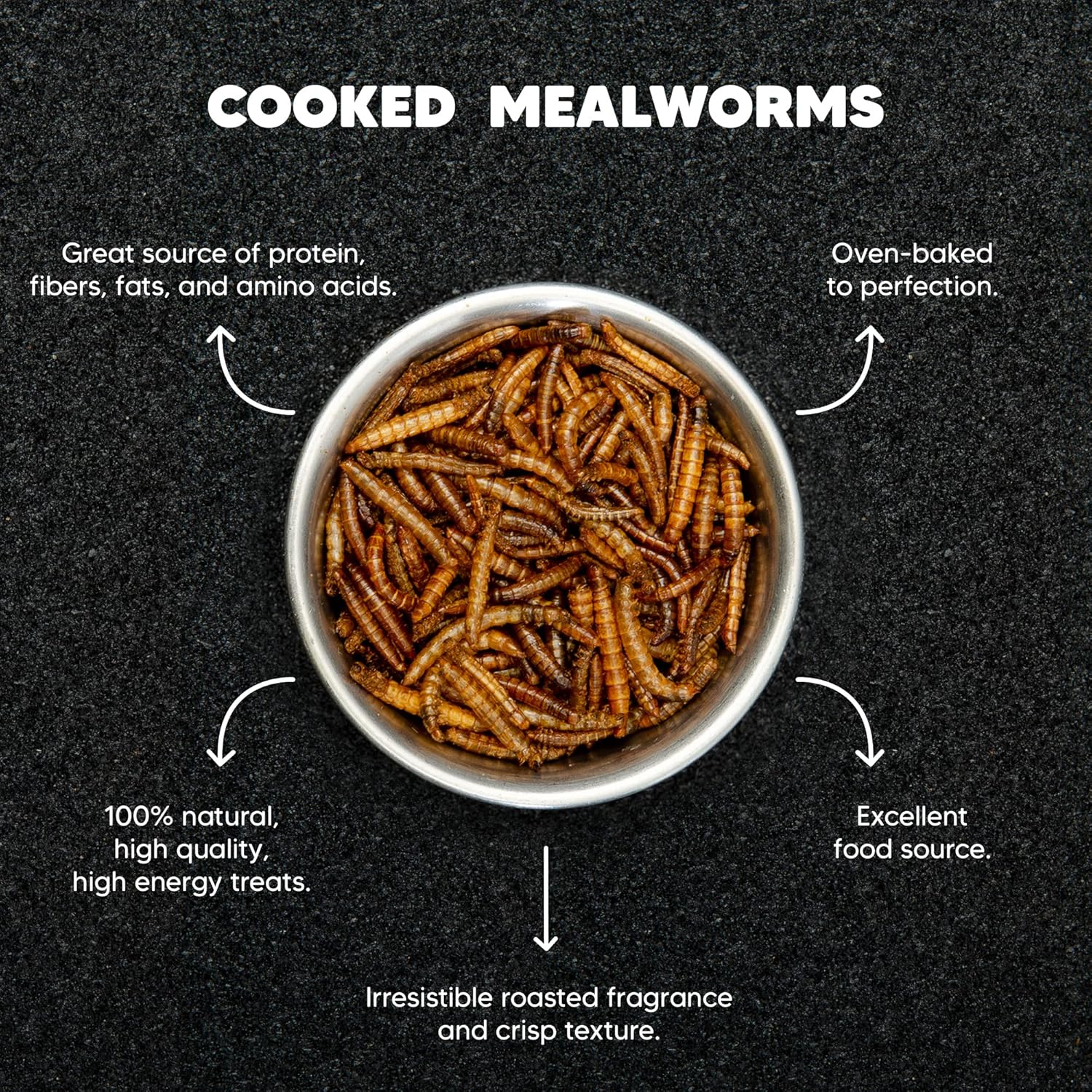 3LB - MEALWORMS by Premium Feeders – Approx 48000+ Dried Mealworms - Chicken & Bird Feed - Meal Worms Treats - High Protein – Mealworm for Chickens, Wild Birds, Hens, Rat, Fish, Hedgehog & Hamster
