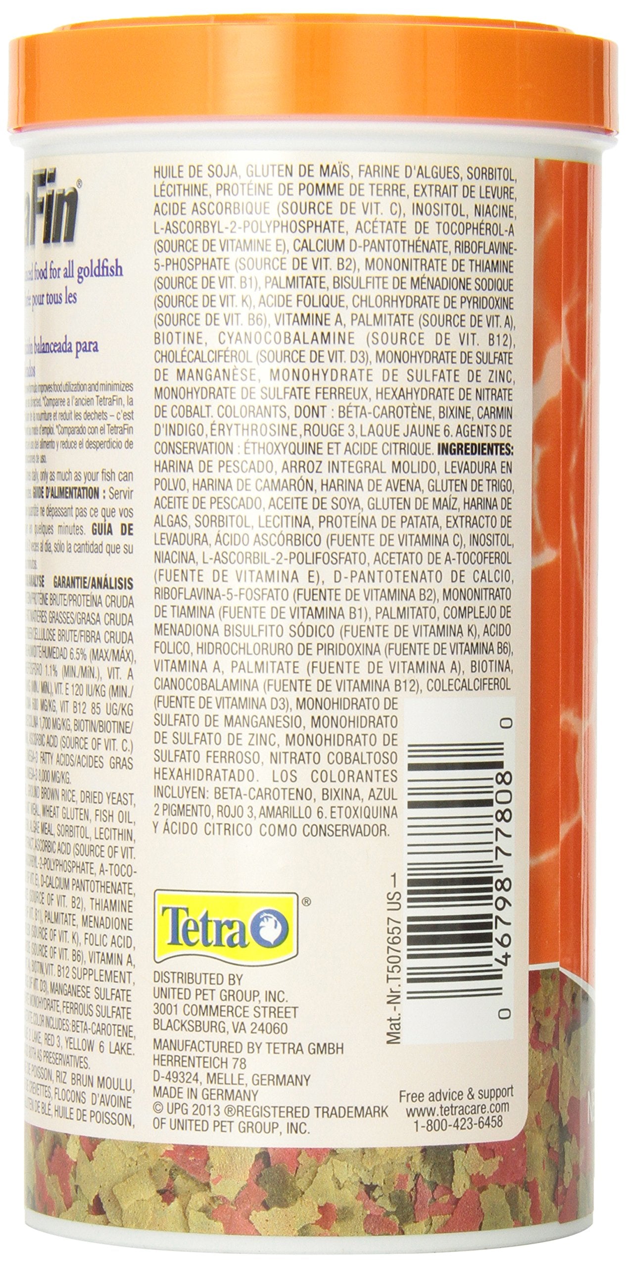 Tetra Goldfish Flakes 7.06oz, 200g, Bilingual