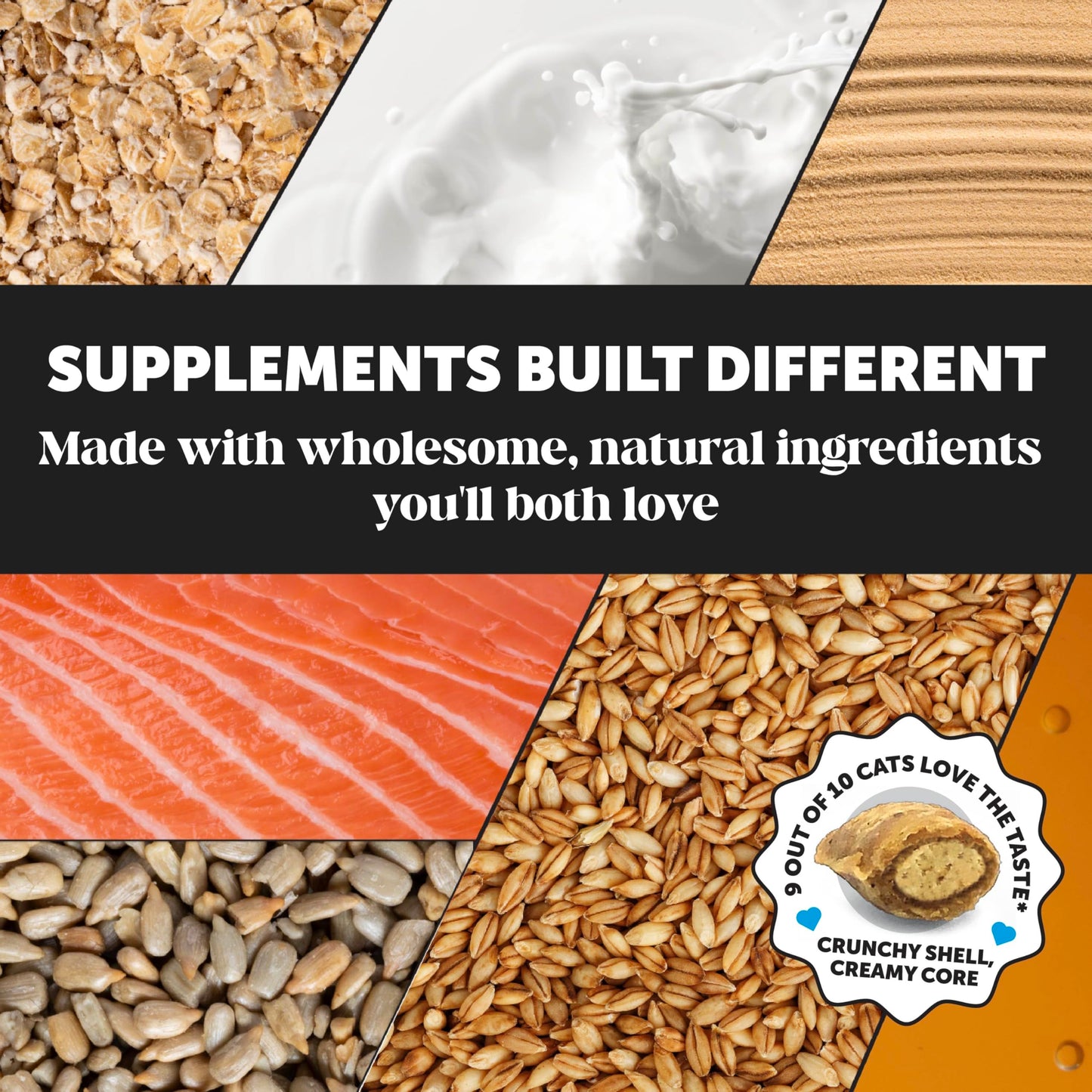 Pet Honesty Cat Skin & Coat Health Chews - Omegas, Vitamin C + E, Biotin Supplement, Soothes Skin and Promotes Shiny Coat, Cat Supplements & Vitamins - Chicken (30-Day Supply)