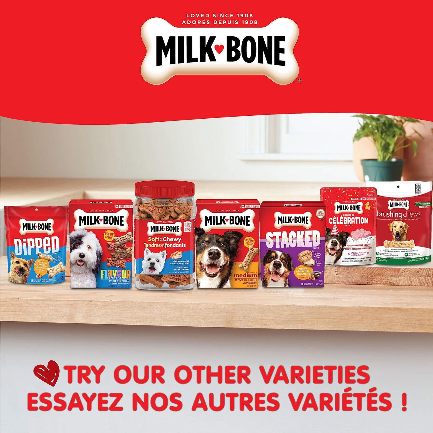 Milk-Bone Flavour Snacks Dog Biscuits Medium Sized Dog Treats, Assorted Flavours, 6.5kg Box