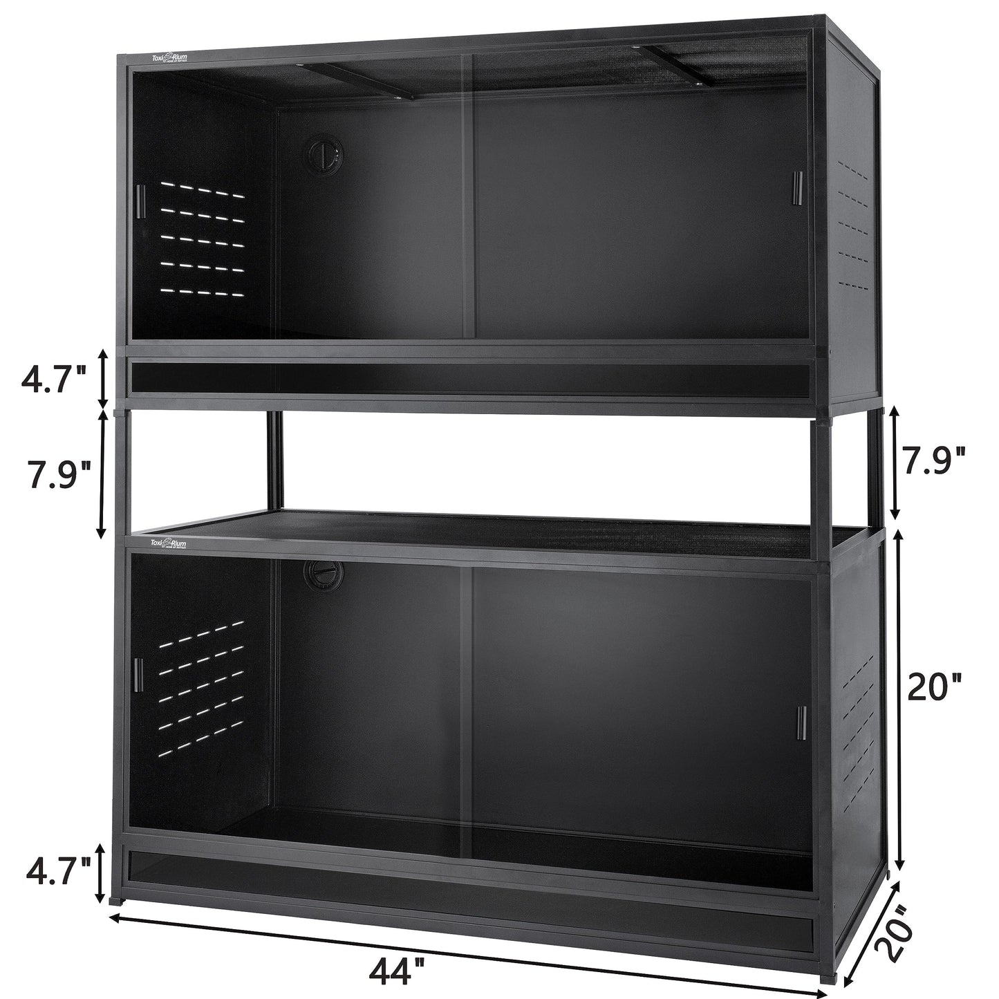Reptile Terrarium 120 Gallon 4x2x2FT Large PVC Enclosure Breeding Tank for Bearded Dragon Gecko Lizard Snake, Wide Breeding Lounge Vivarium Suit for Juvenile to Adult Reptiles - Furr-Reel