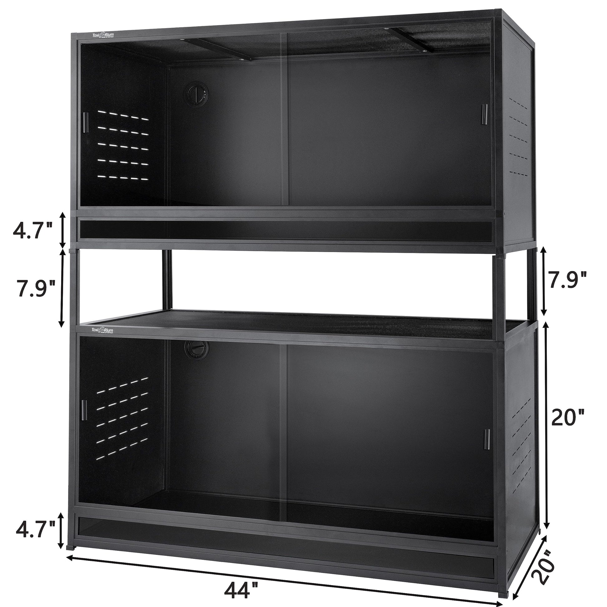 Reptile Terrarium 120 Gallon 4x2x2FT Large PVC Enclosure Breeding Tank for Bearded Dragon Gecko Lizard Snake, Wide Breeding Lounge Vivarium Suit for Juvenile to Adult Reptiles - Furr-Reel